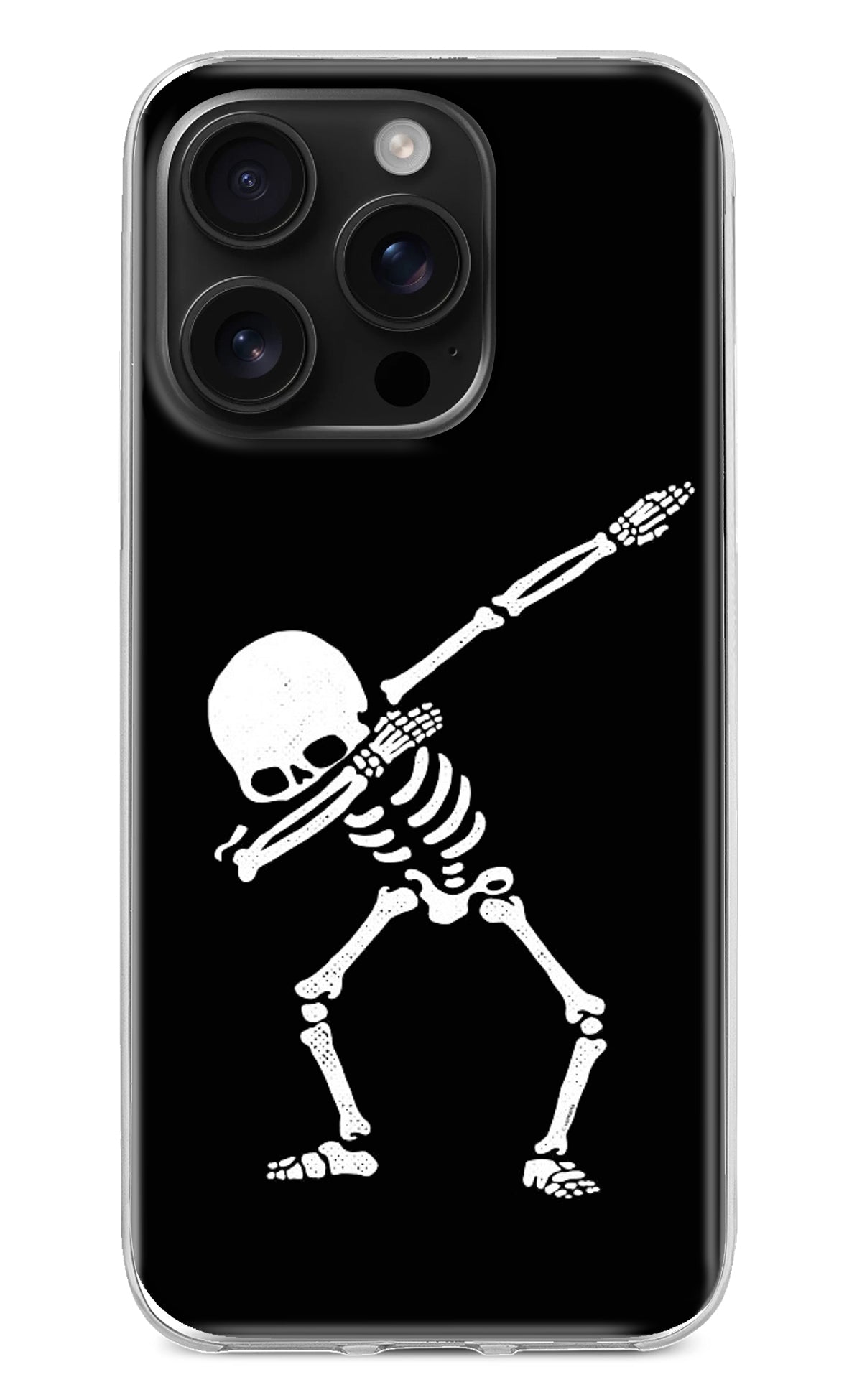 Dabbing Skeleton Art iPhone 16 Pro Back Cover