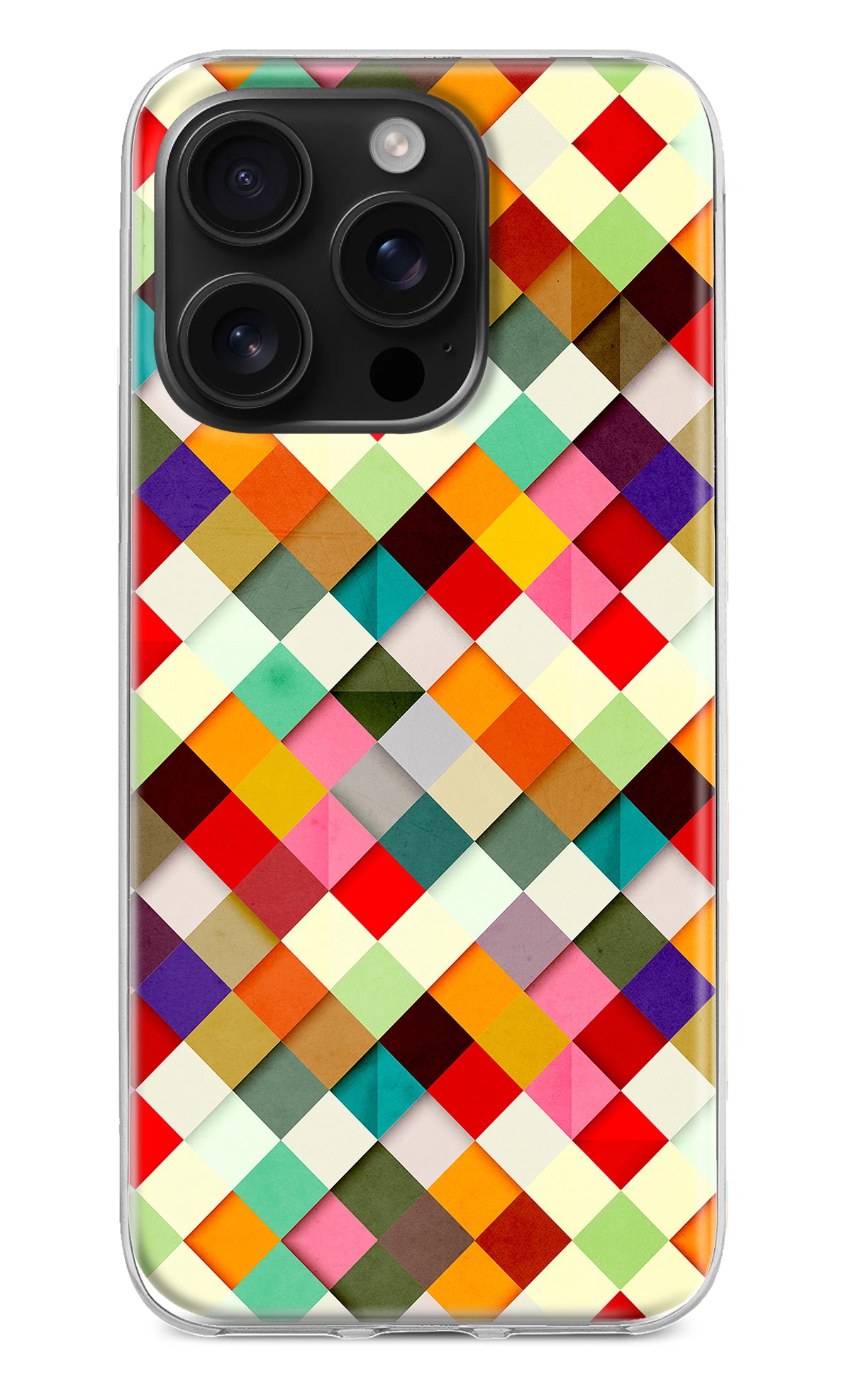 Geometric Abstract Colorful iPhone 16 Pro Back Cover