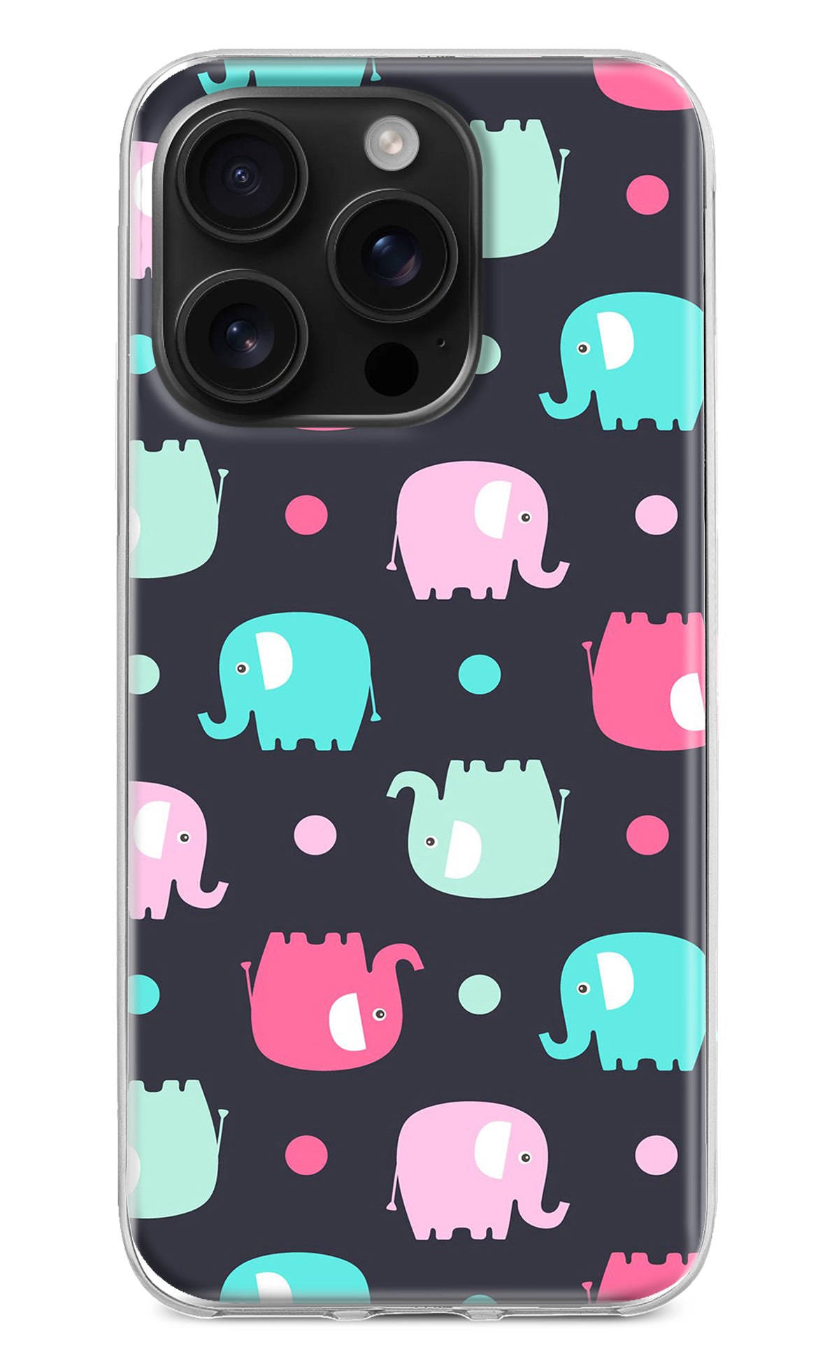 Elephants iPhone 16 Pro Back Cover