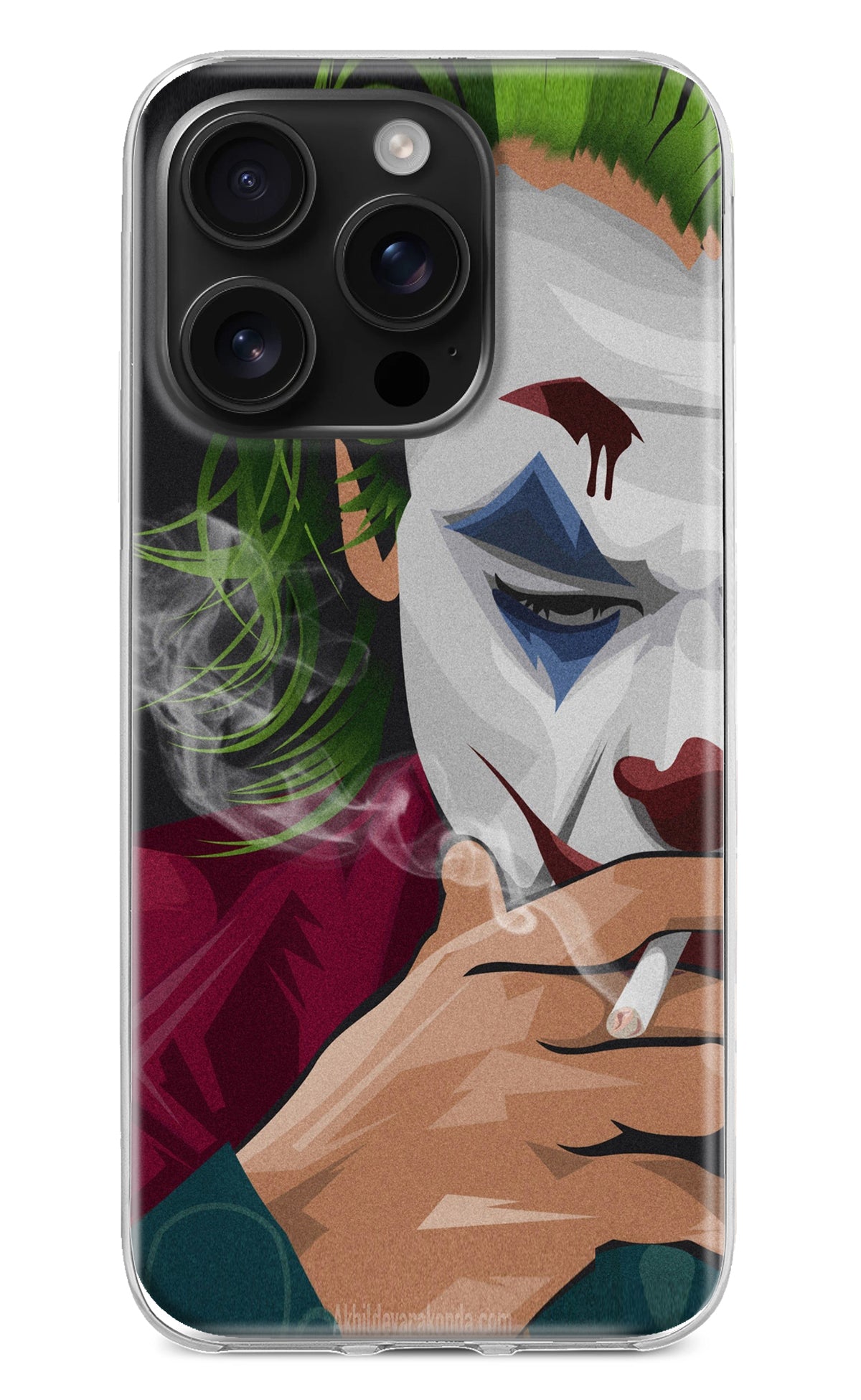 Joker Smoking iPhone 16 Pro Back Cover