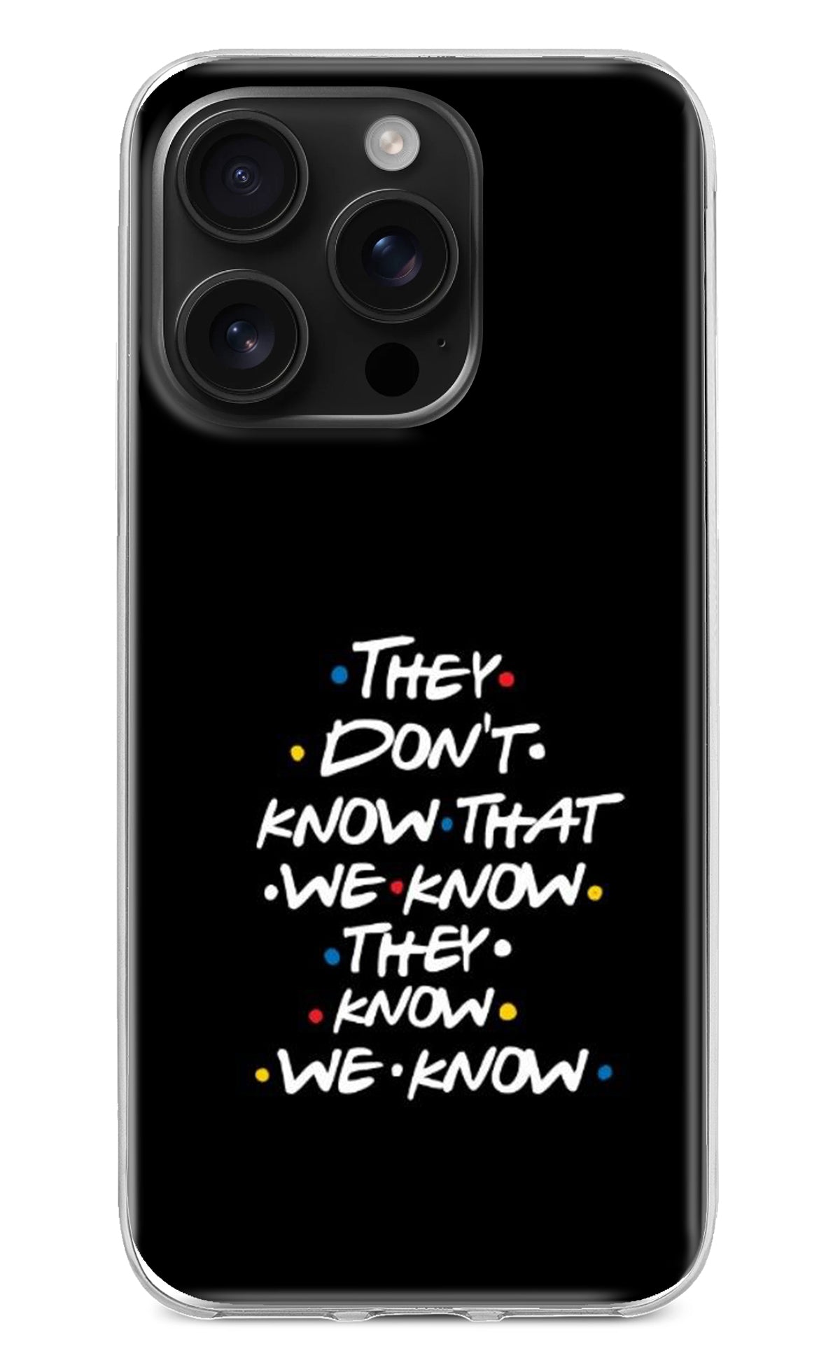 FRIENDS Dialogue iPhone 16 Pro Back Cover