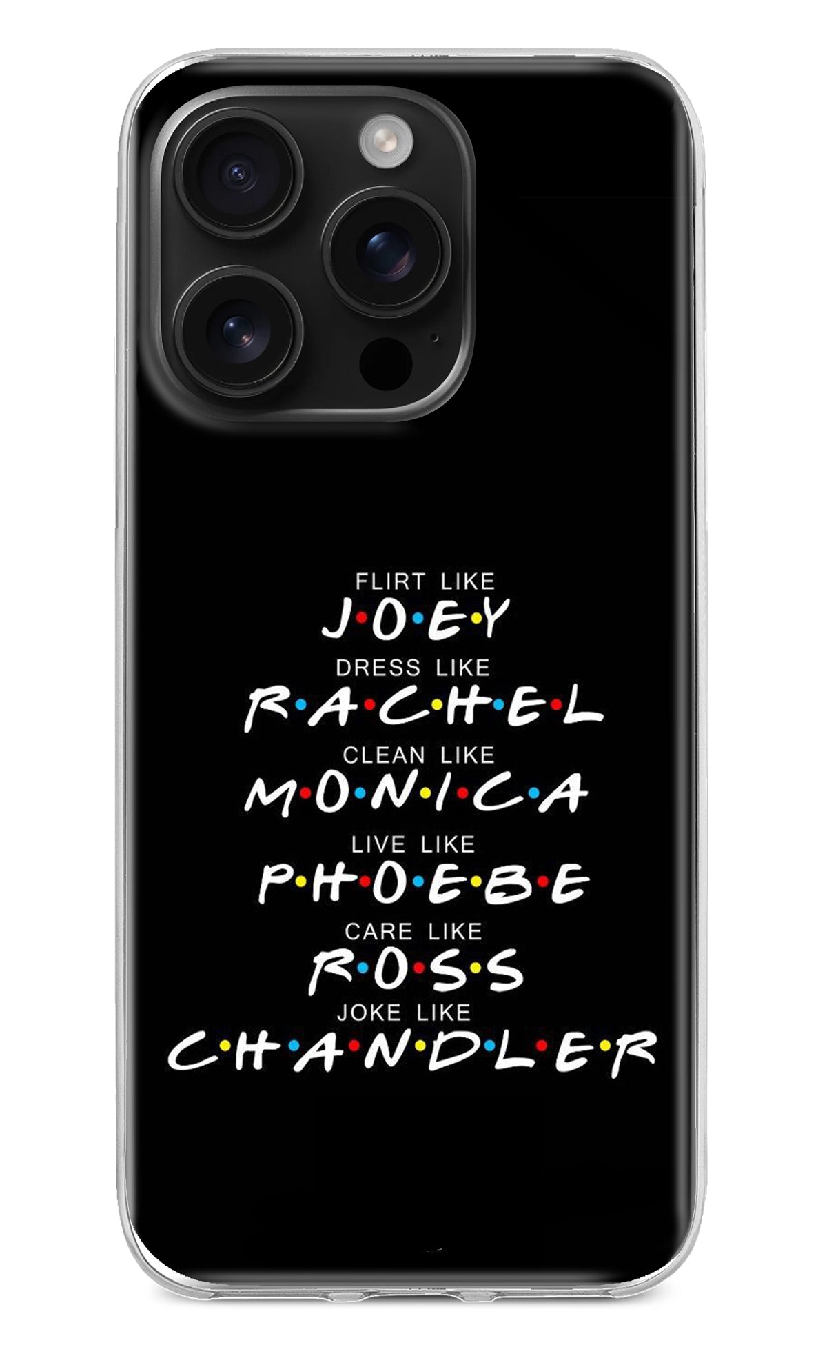 FRIENDS Character iPhone 16 Pro Back Cover