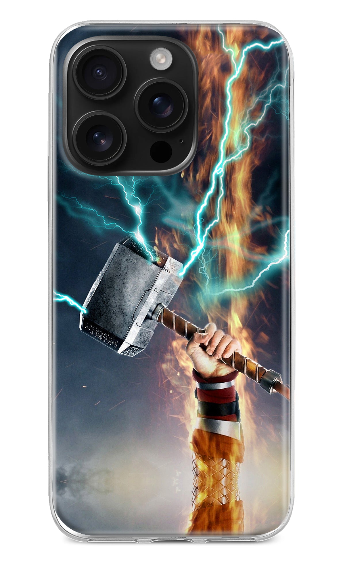 Thor Hammer Mjolnir iPhone 16 Pro Back Cover