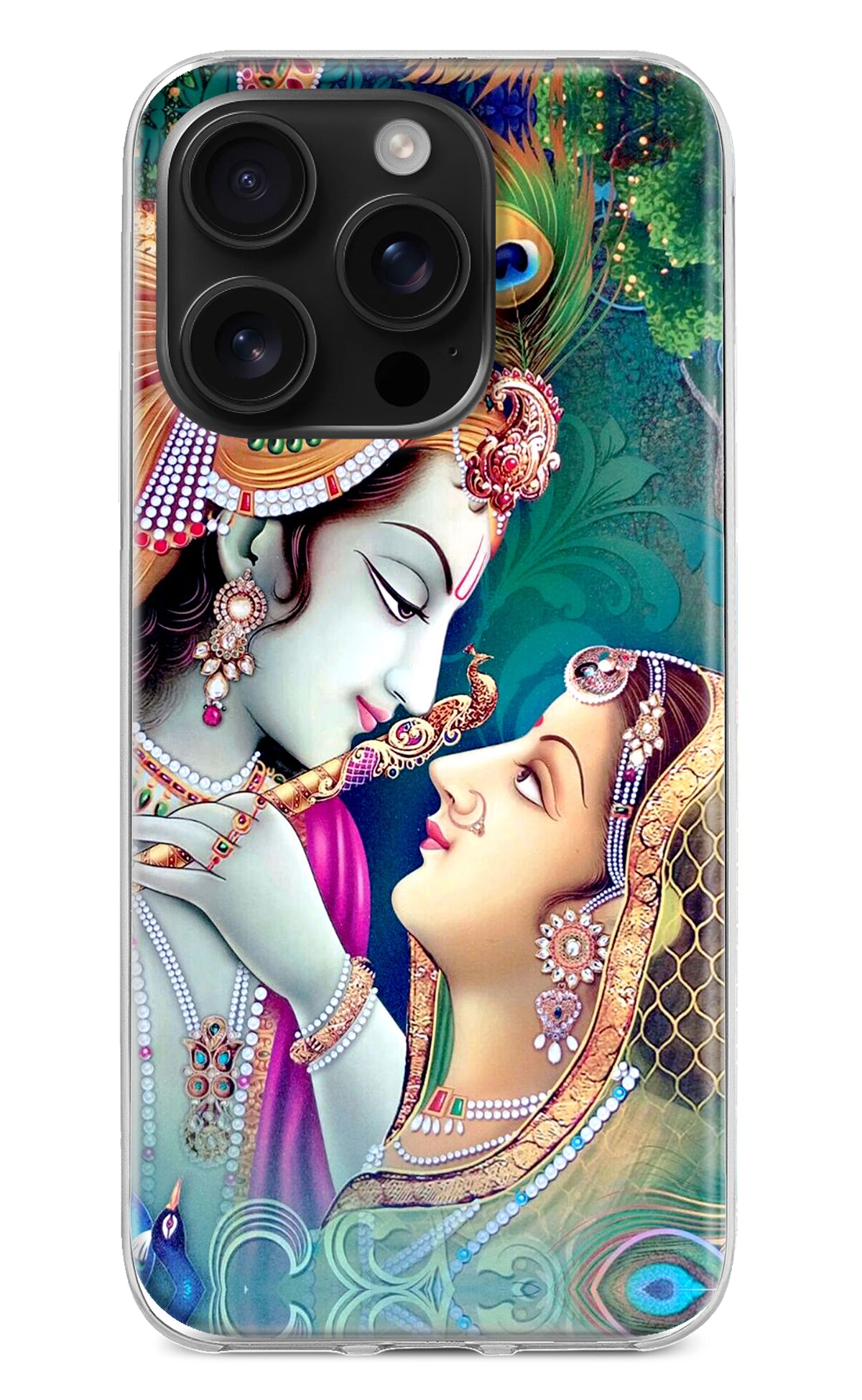 Lord Radha Krishna iPhone 16 Pro Back Cover