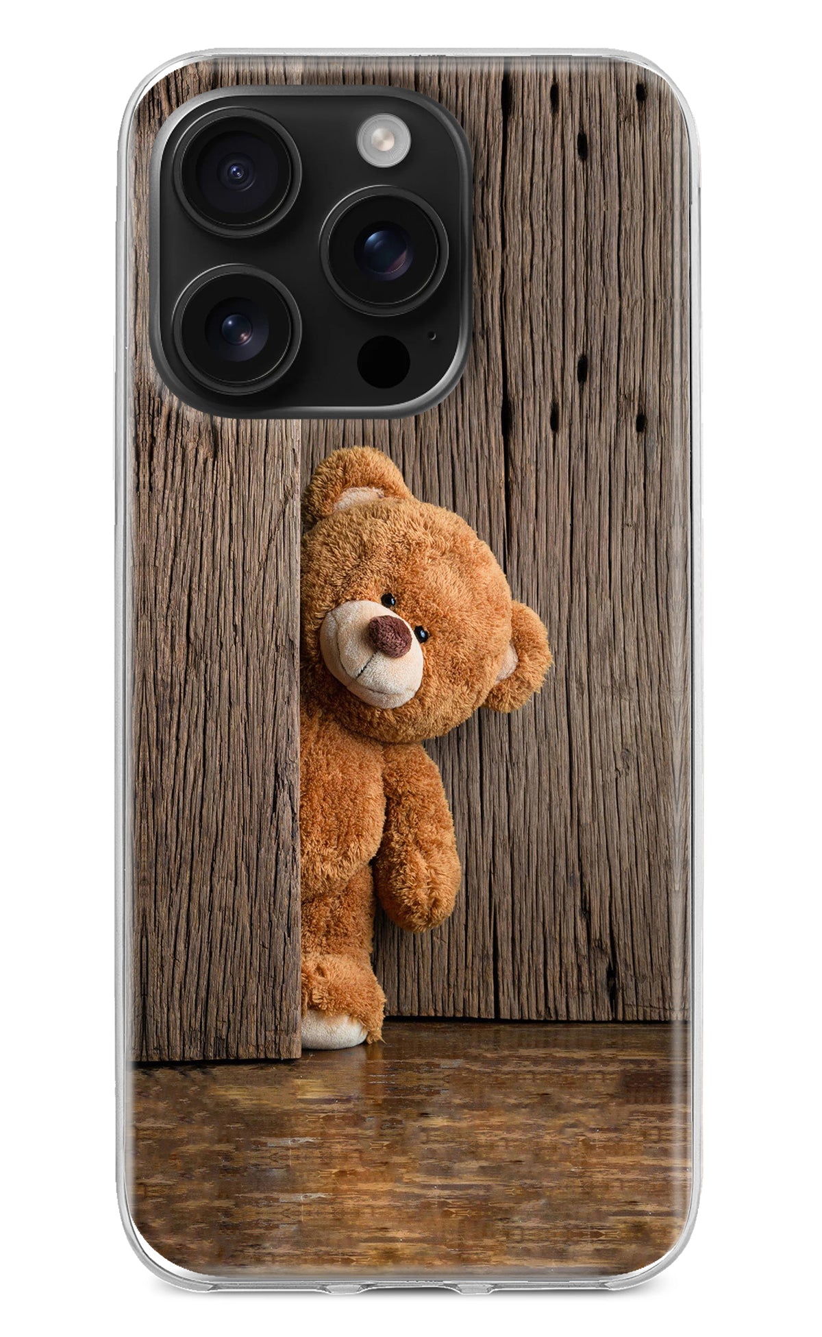 Teddy Wooden iPhone 16 Pro Back Cover