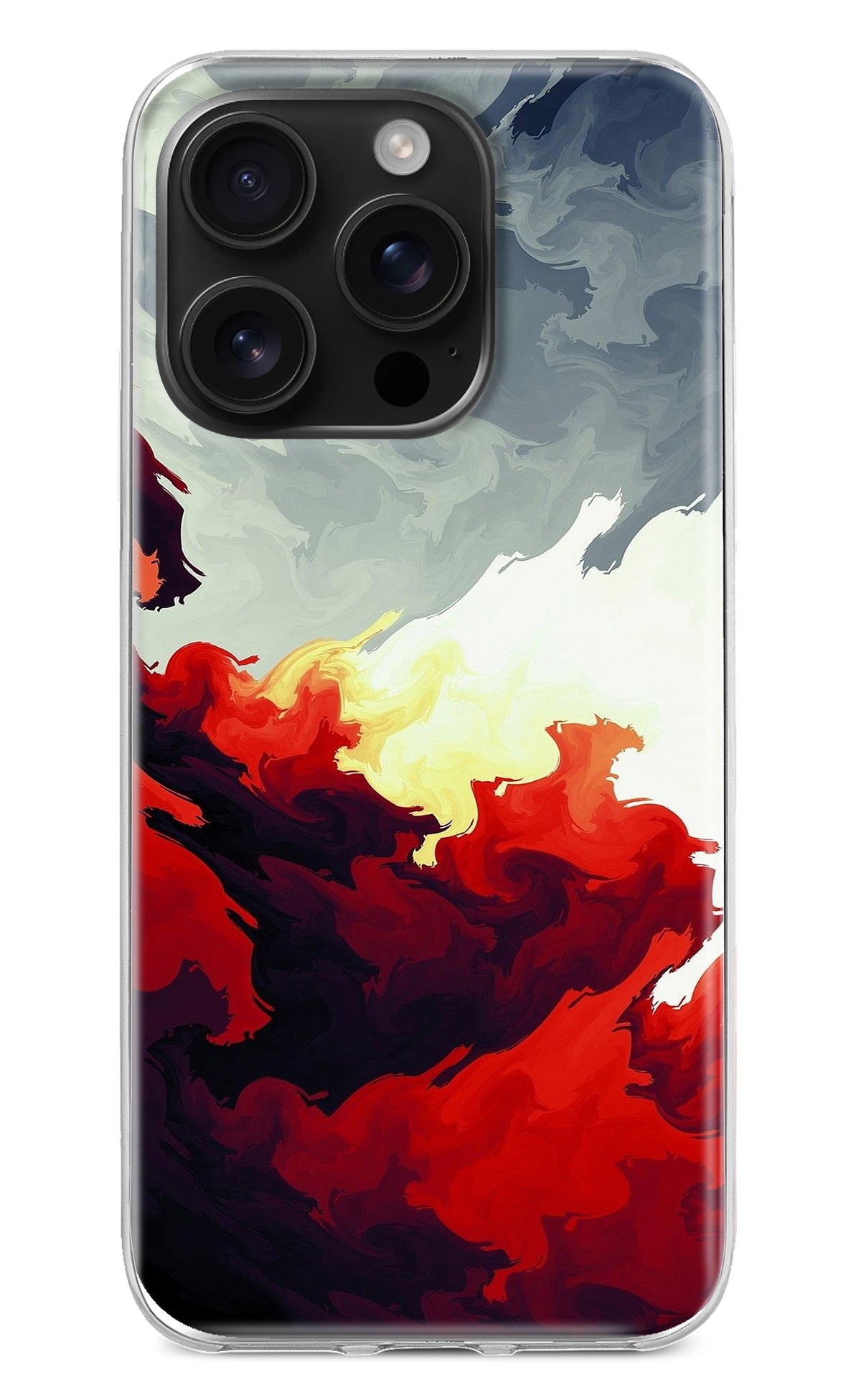 Fire Cloud iPhone 16 Pro Back Cover