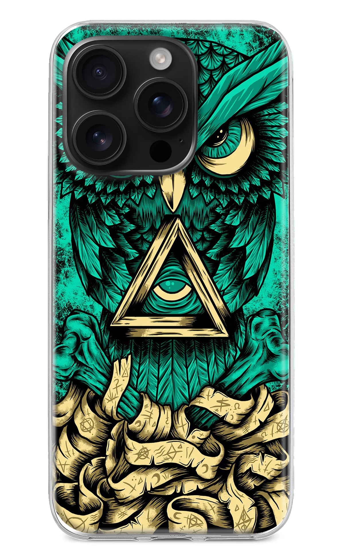 Green Owl iPhone 16 Pro Back Cover