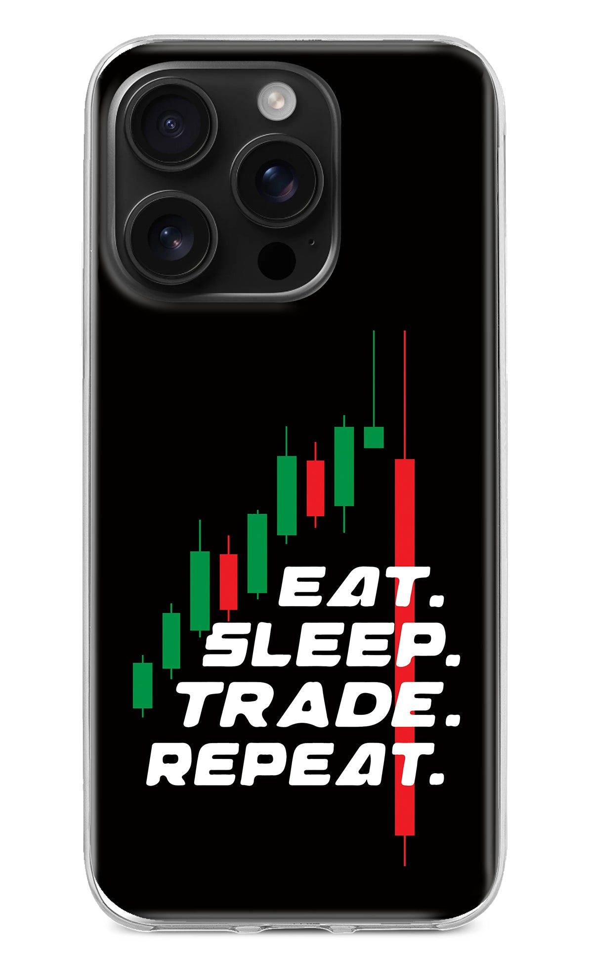 Eat Sleep Trade Repeat iPhone 16 Pro Back Cover