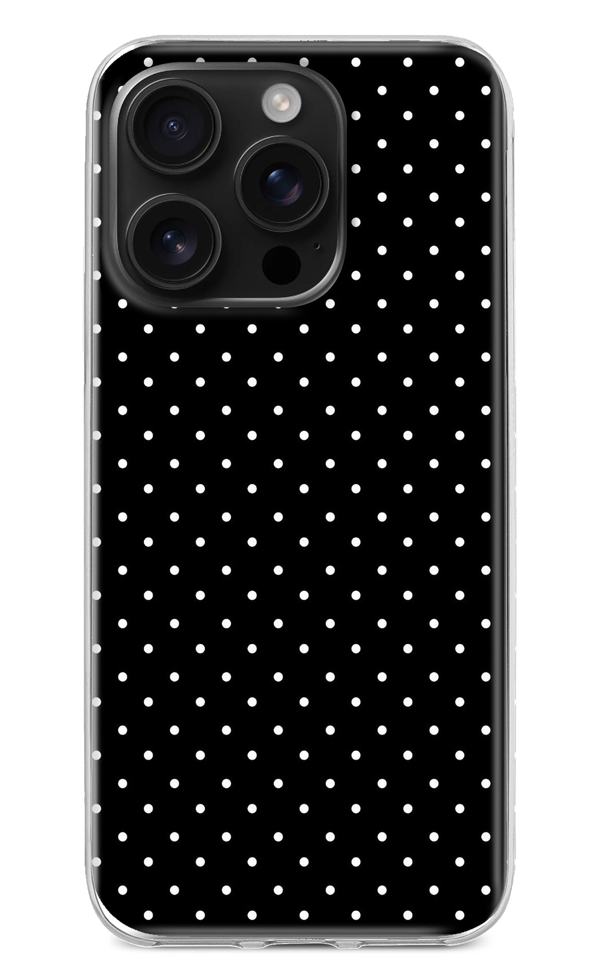 White Dots iPhone 16 Pro Back Cover