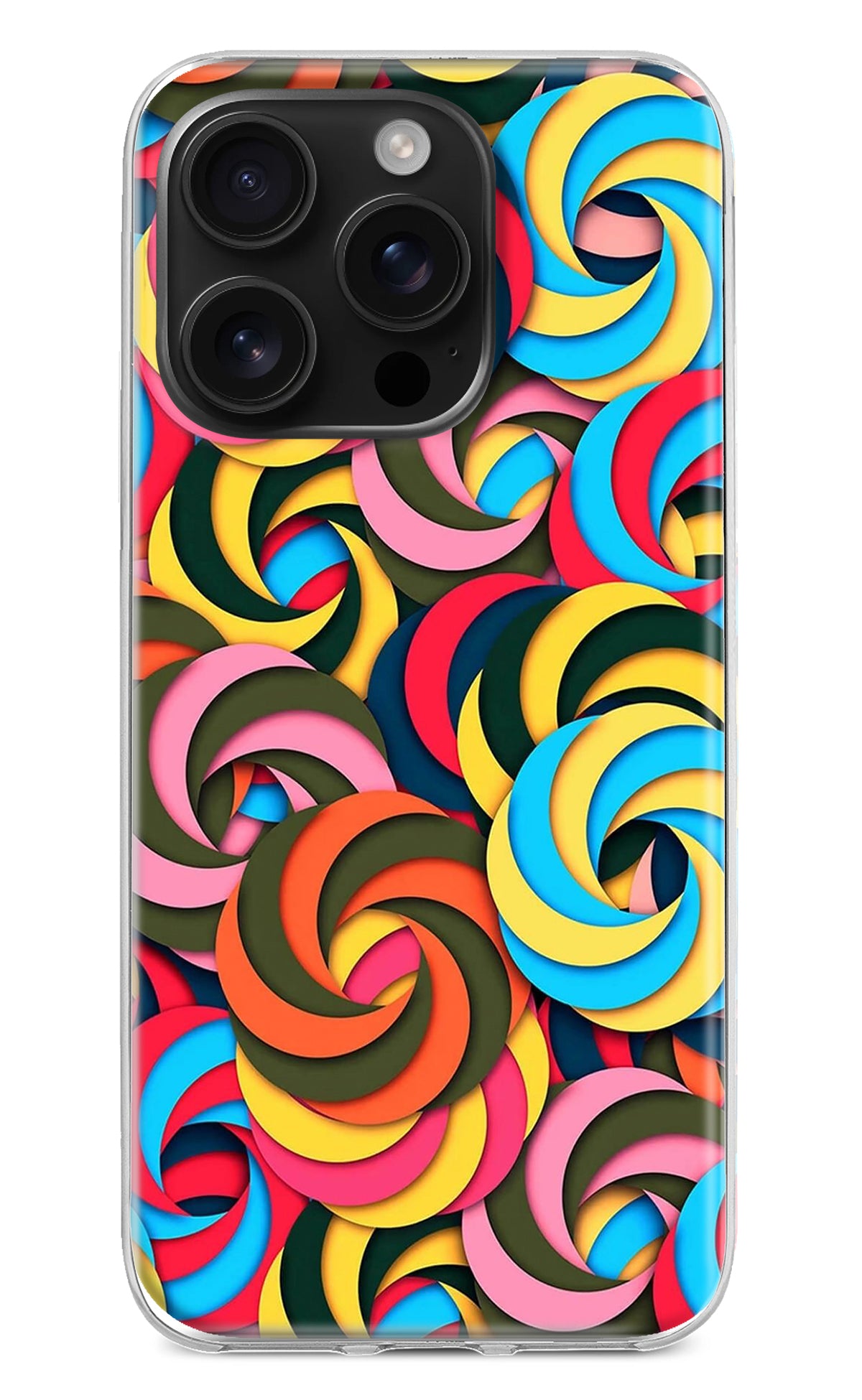 Spiral Pattern iPhone 16 Pro Back Cover