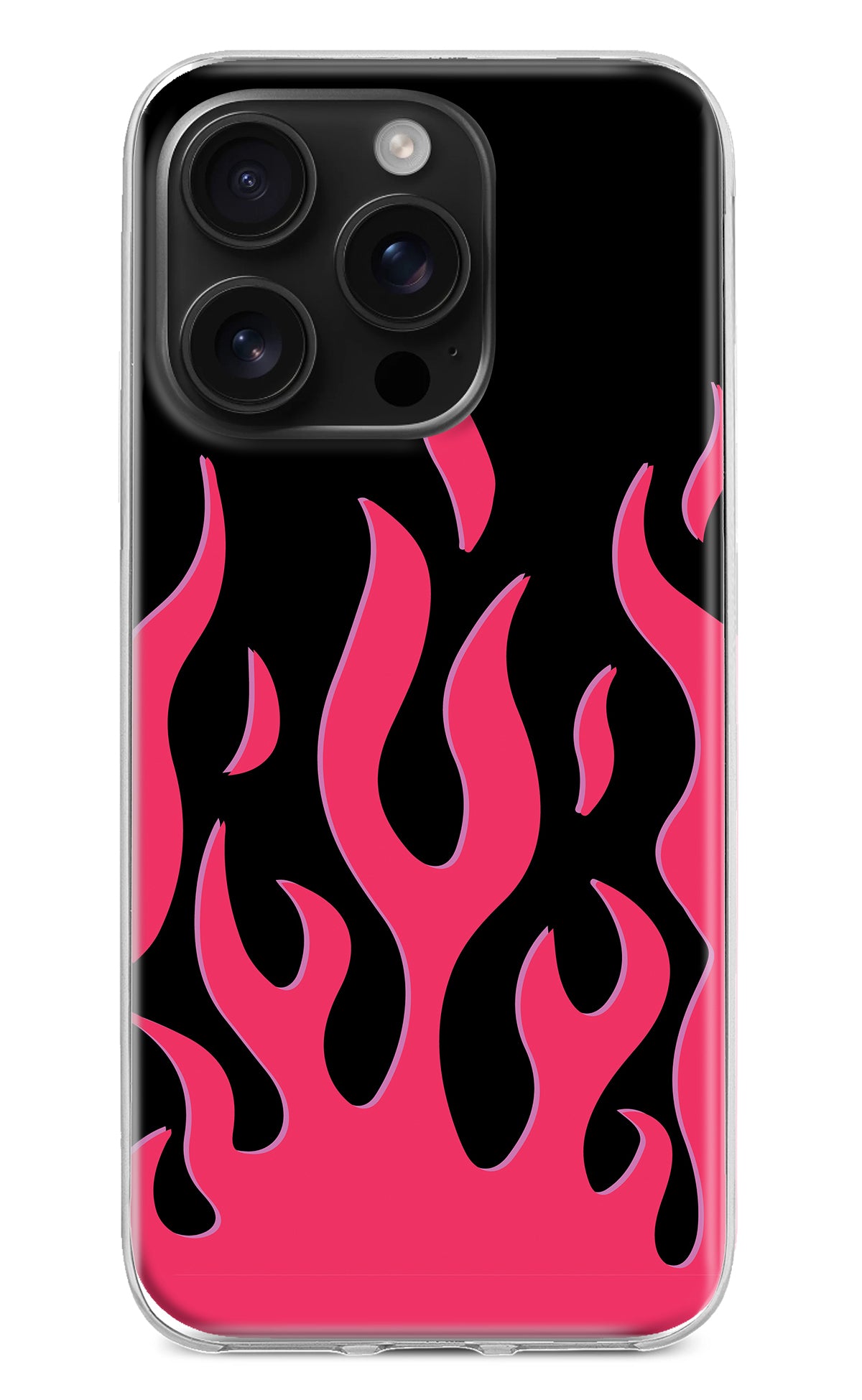 Fire Flames iPhone 16 Pro Back Cover