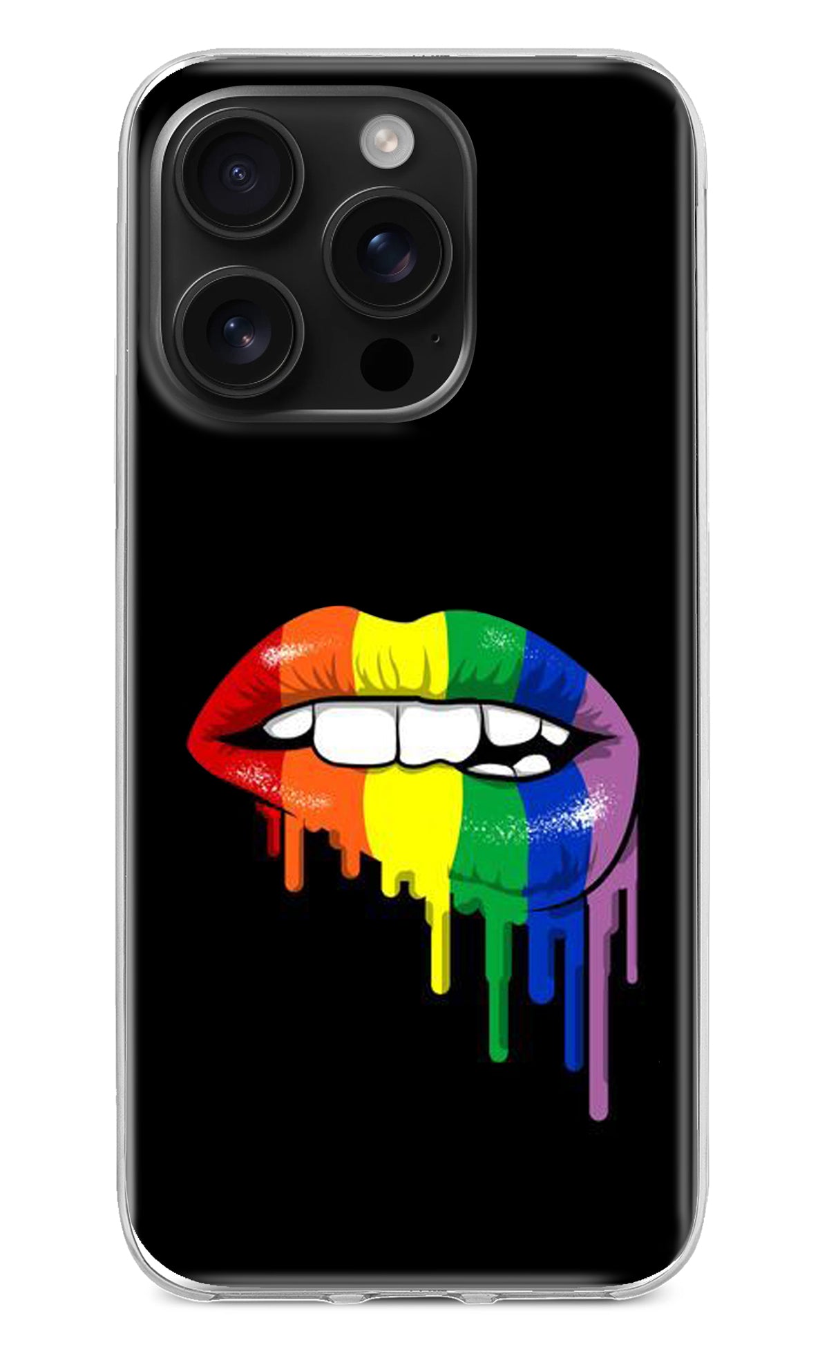 Lips Biting iPhone 16 Pro Back Cover