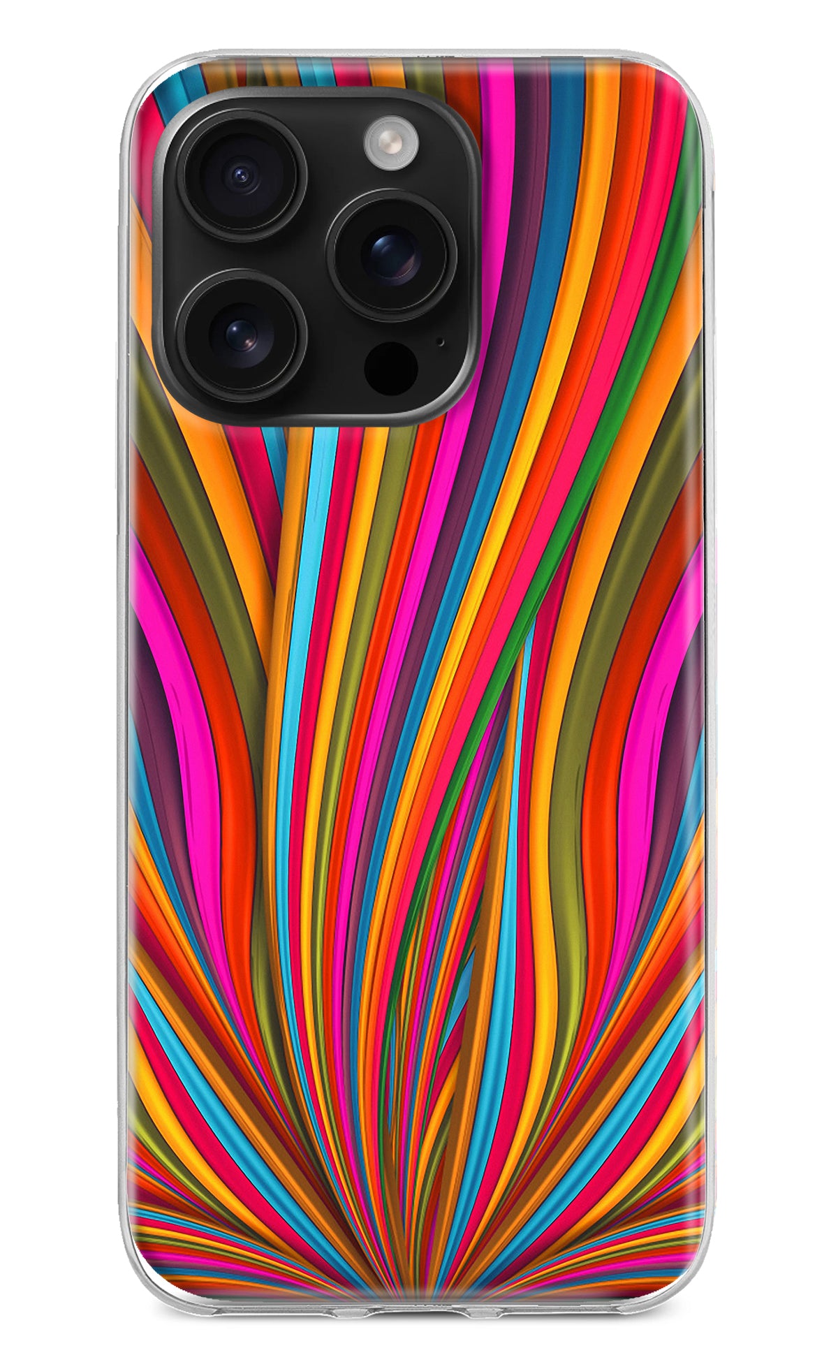 Trippy Wavy iPhone 16 Pro Back Cover