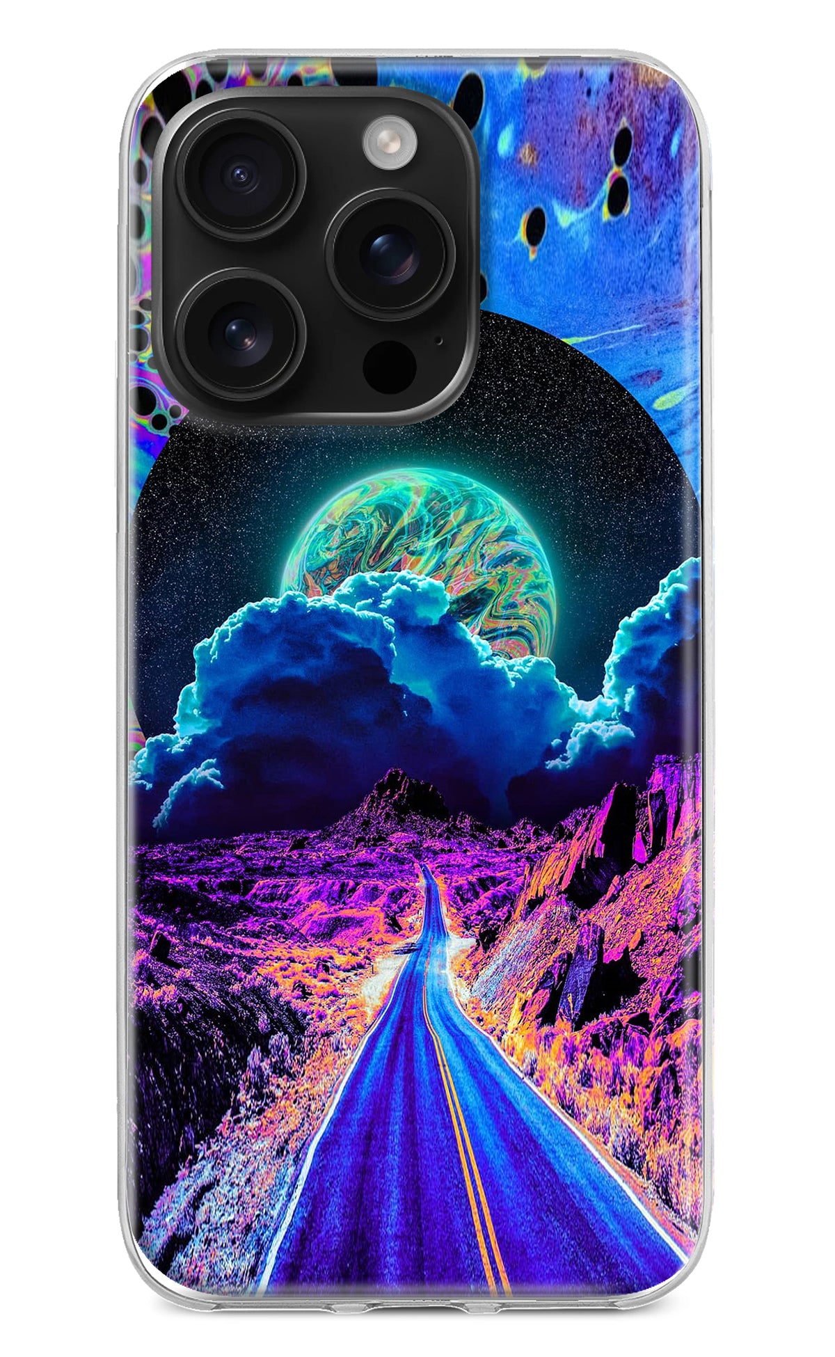 Psychedelic Painting iPhone 16 Pro Back Cover