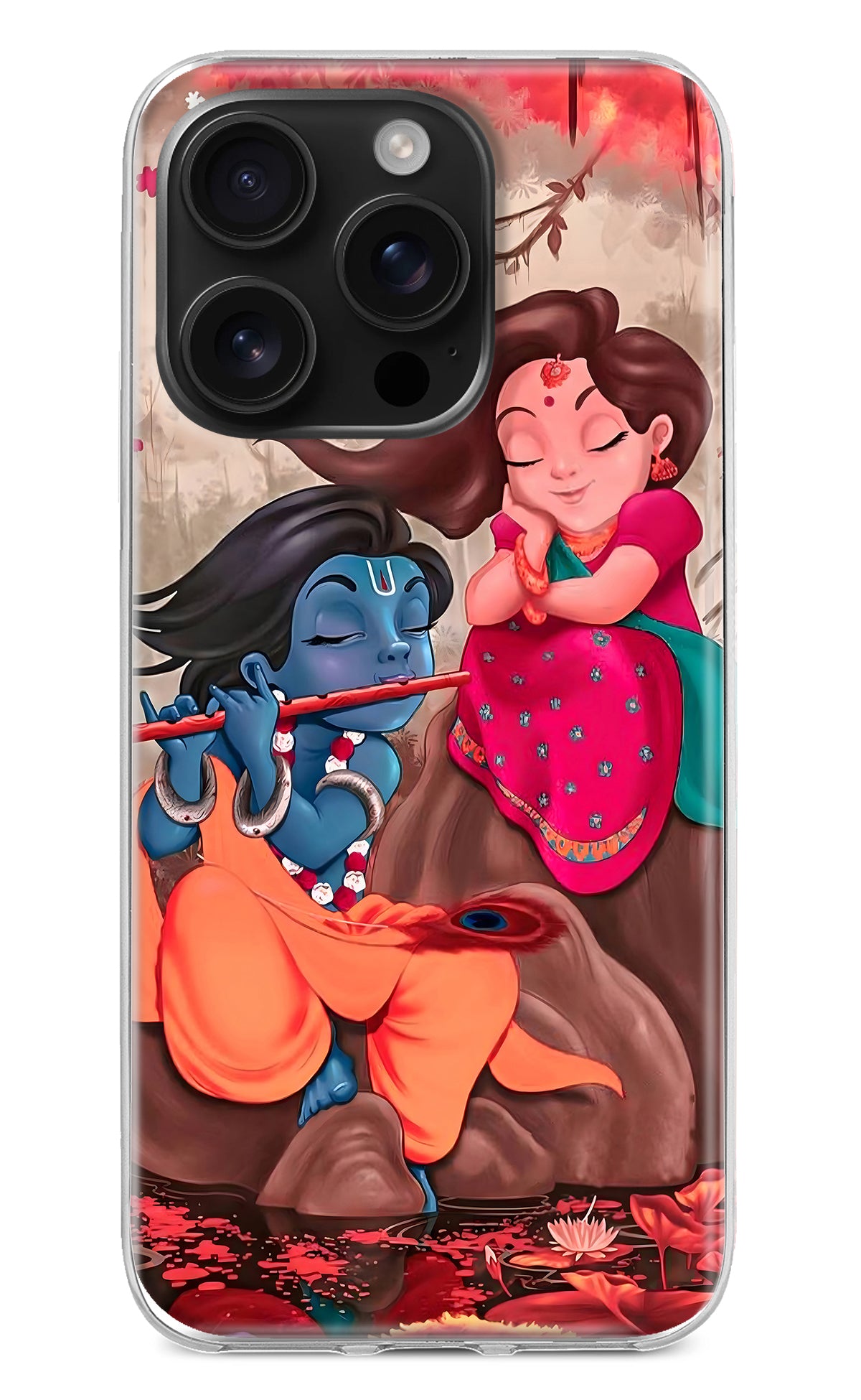 Radhe Krishna iPhone 16 Pro Back Cover