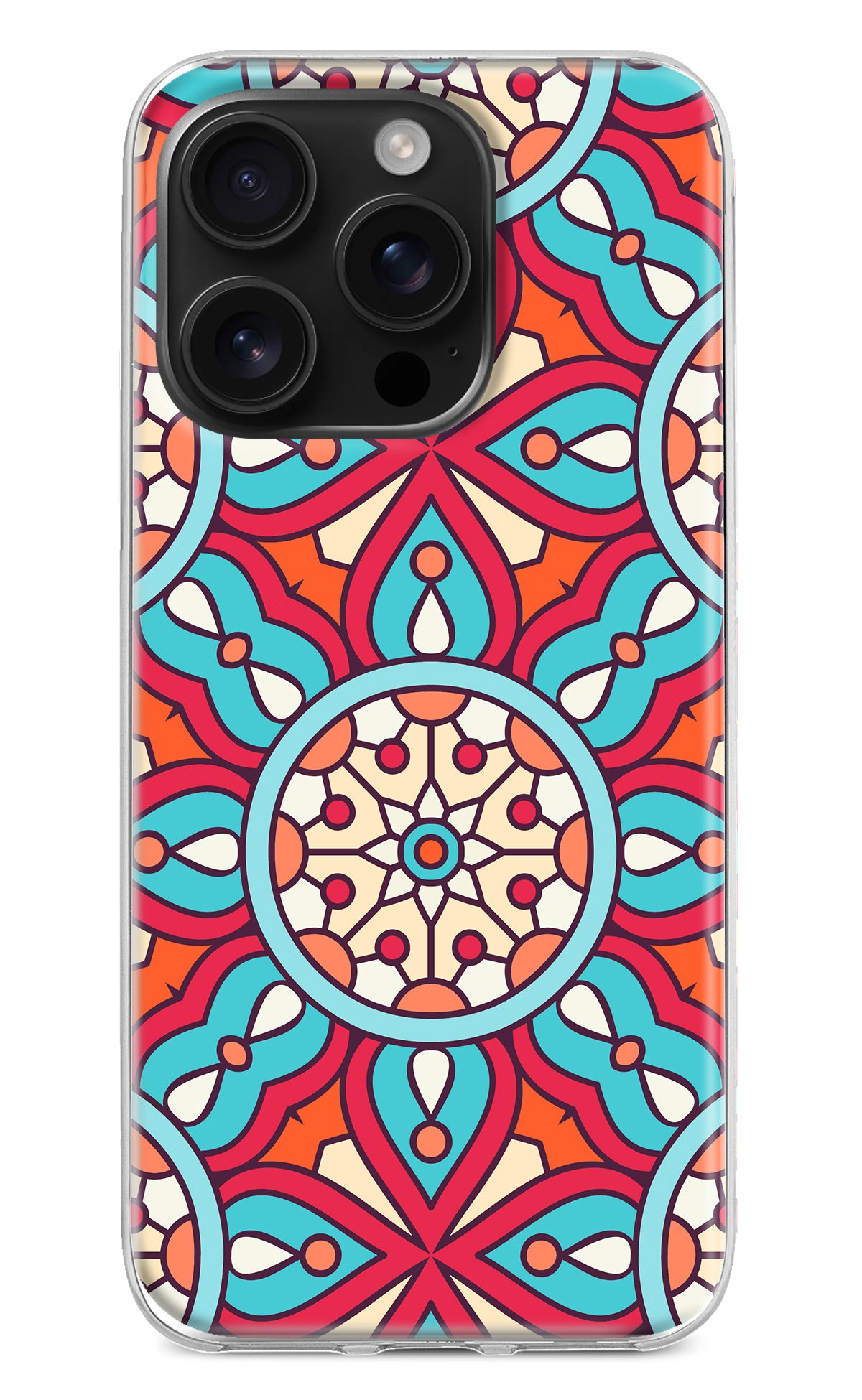 Mandala Geometric iPhone 16 Pro Back Cover