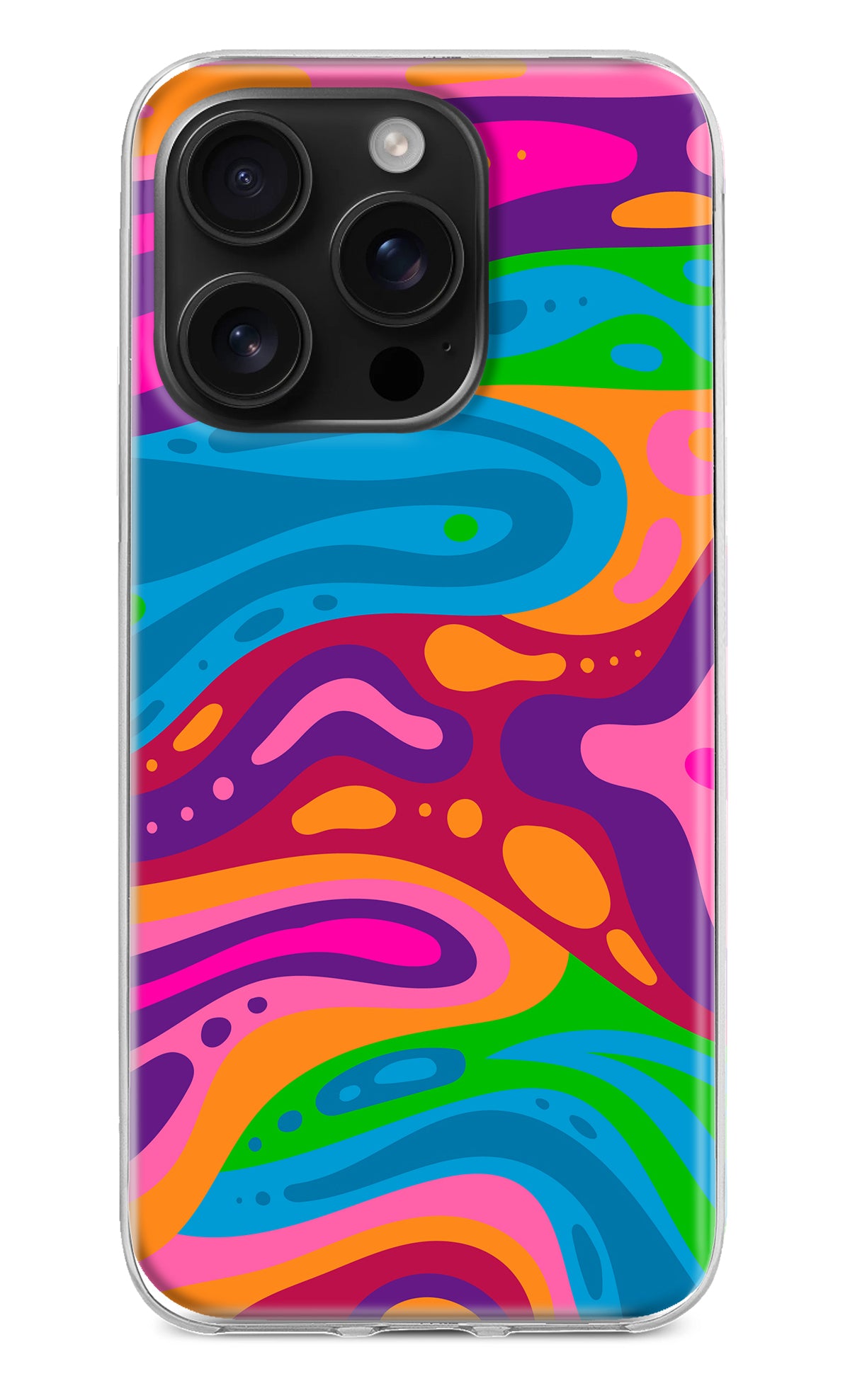 Trippy Pattern iPhone 16 Pro Back Cover