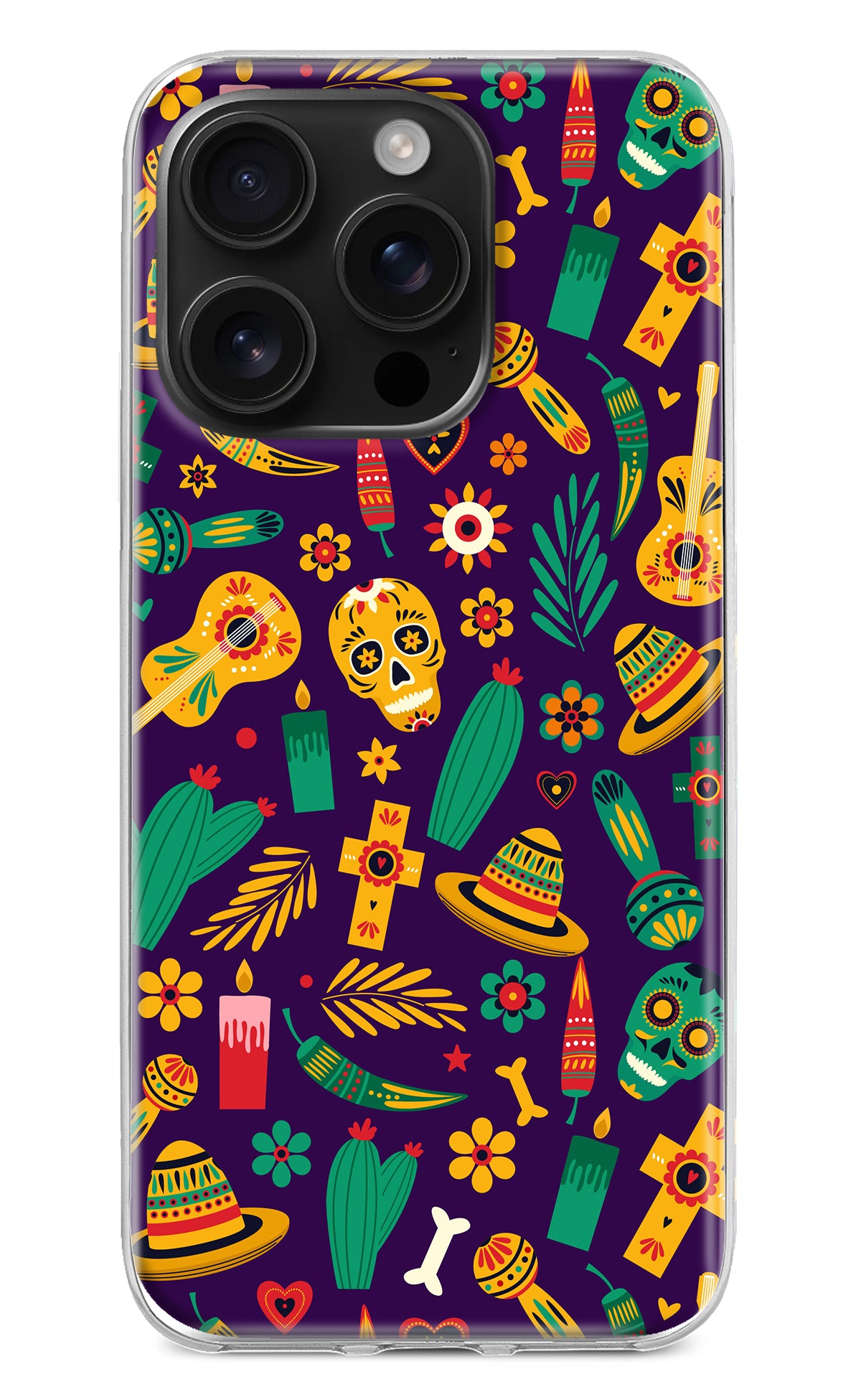 Mexican Artwork iPhone 16 Pro Back Cover