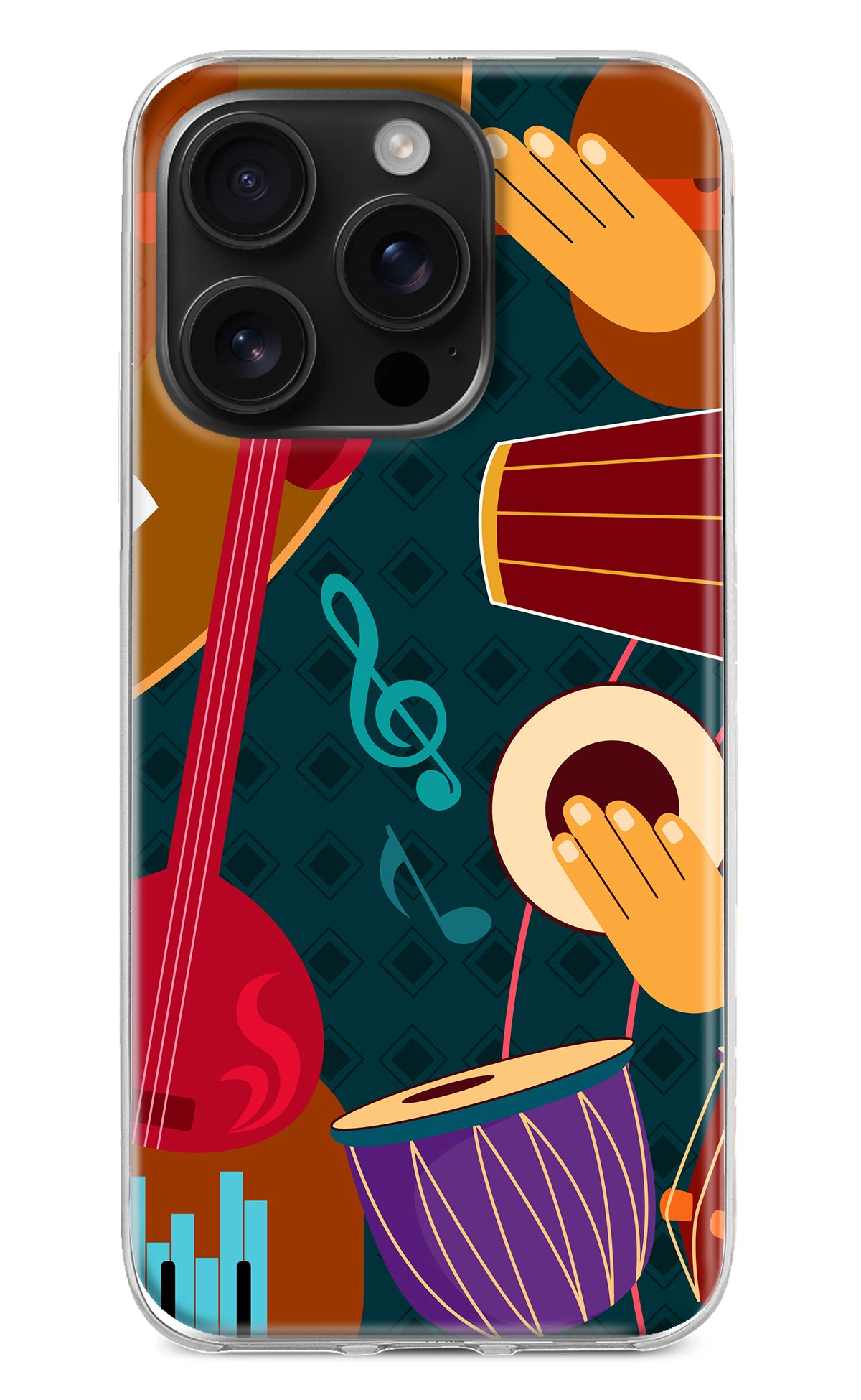 Music Instrument iPhone 16 Pro Back Cover