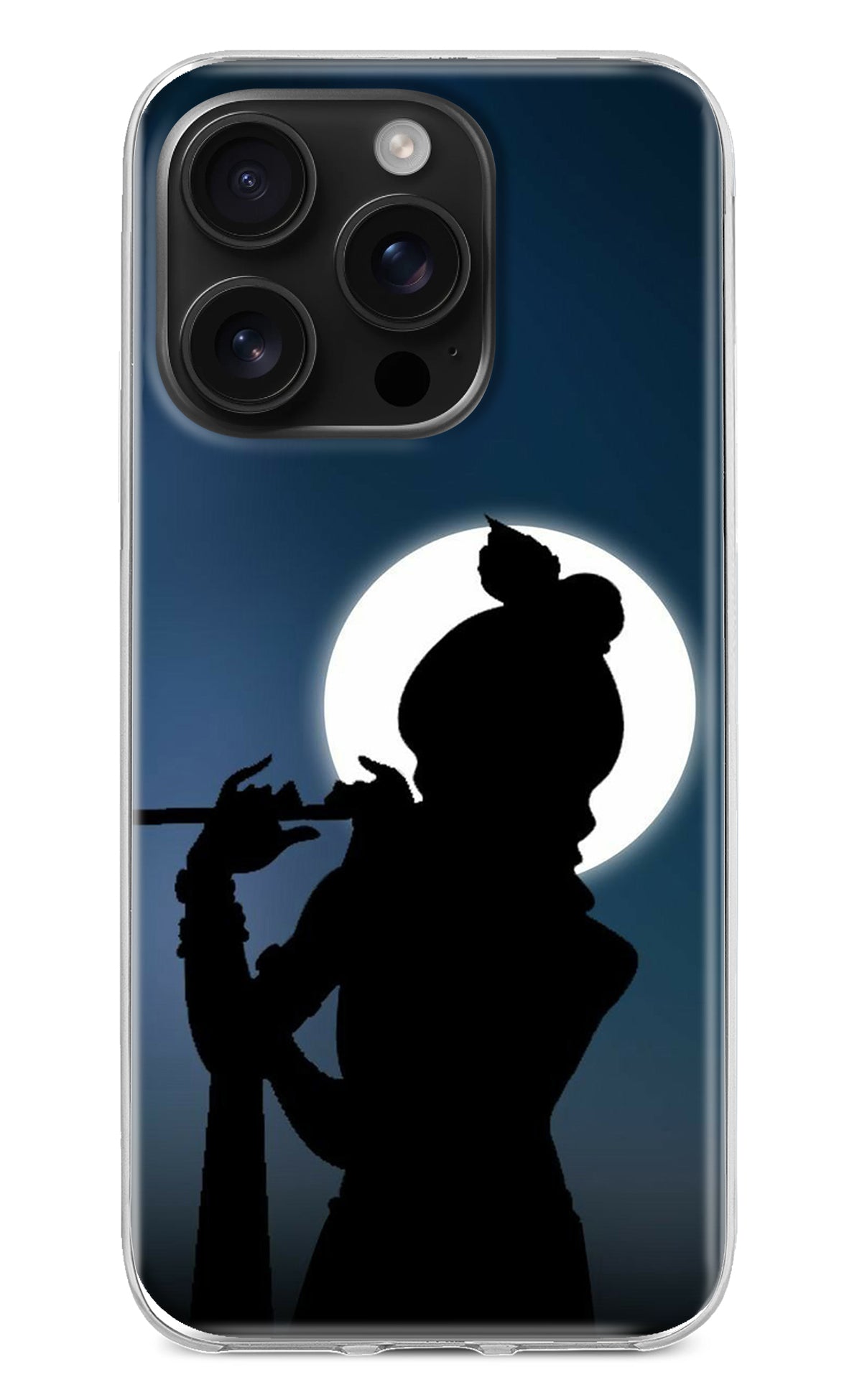 Shri Krishna Silhouette iPhone 16 Pro Back Cover