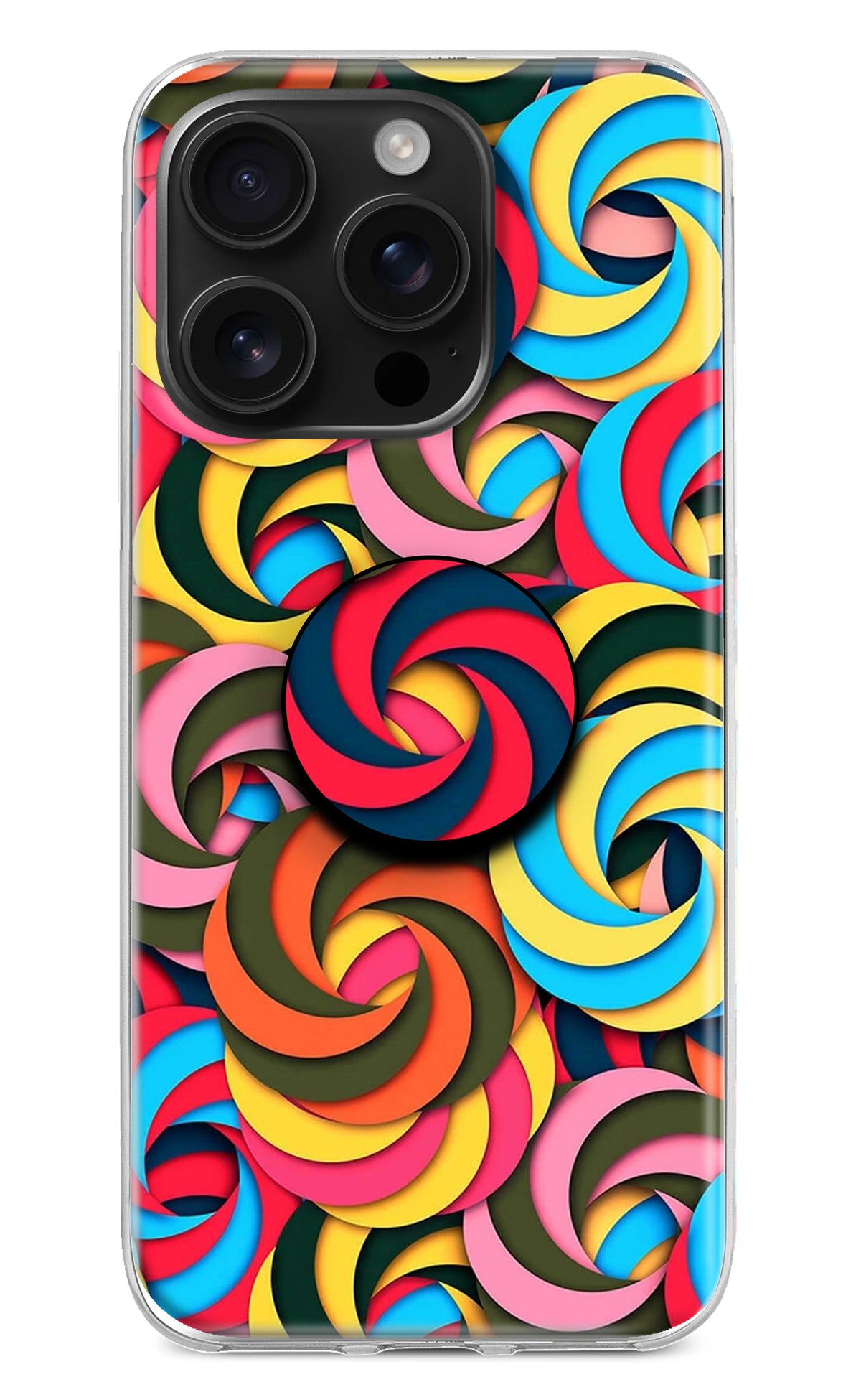 Spiral Pattern iPhone 16 Pro Pop Case