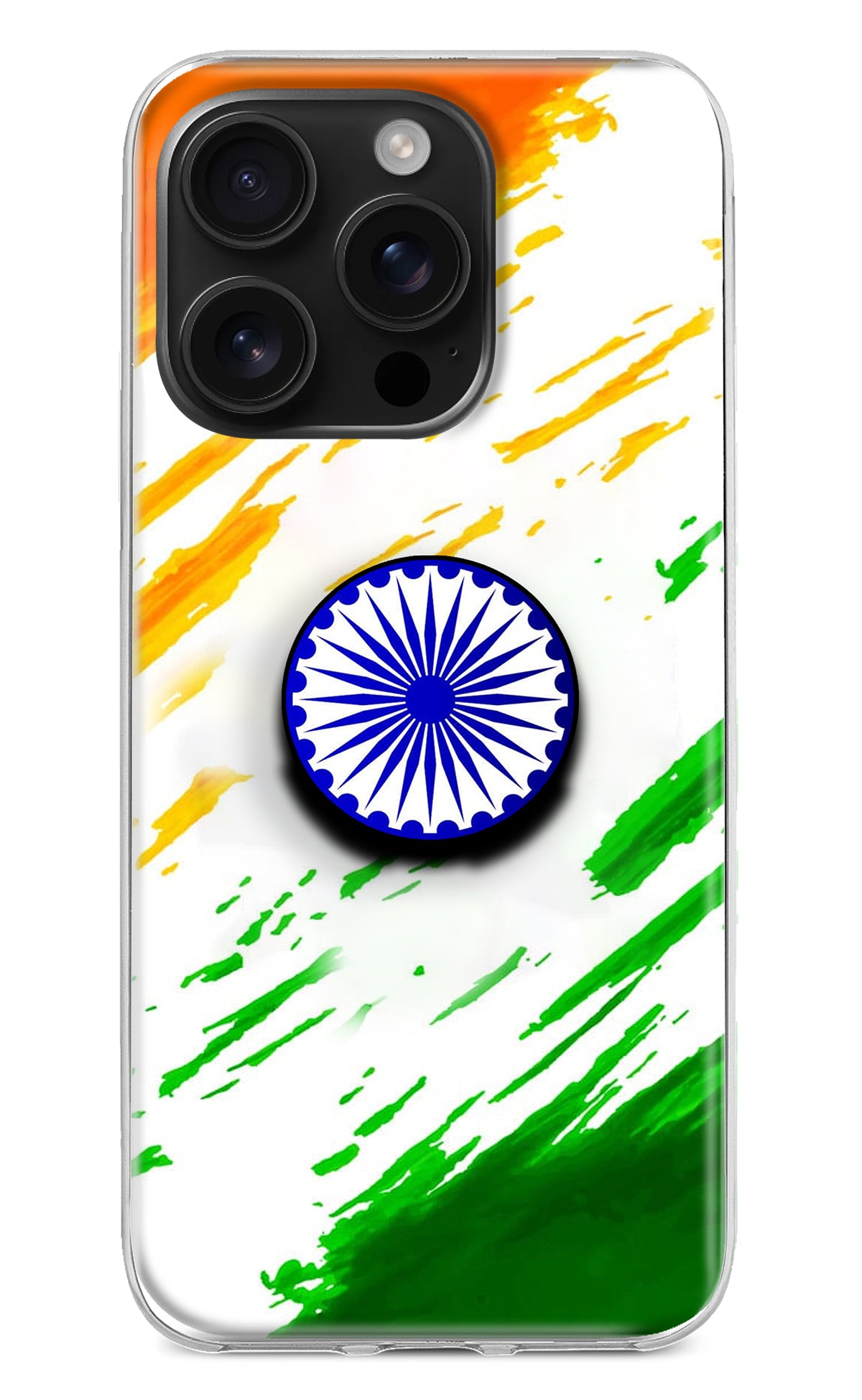 Indian Flag Ashoka Chakra iPhone 16 Pro Pop Case