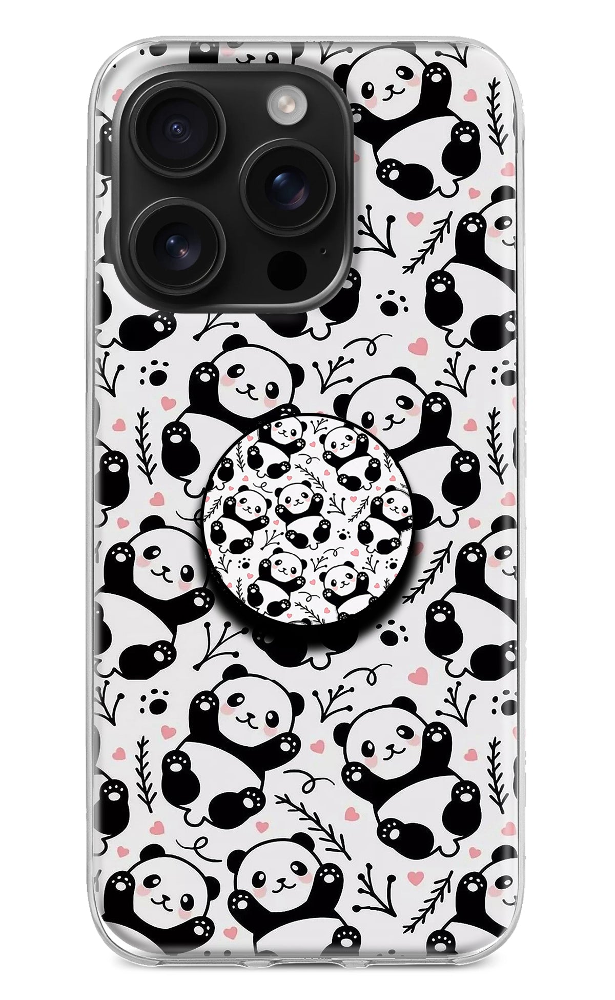 Cute Panda iPhone 16 Pro Pop Case