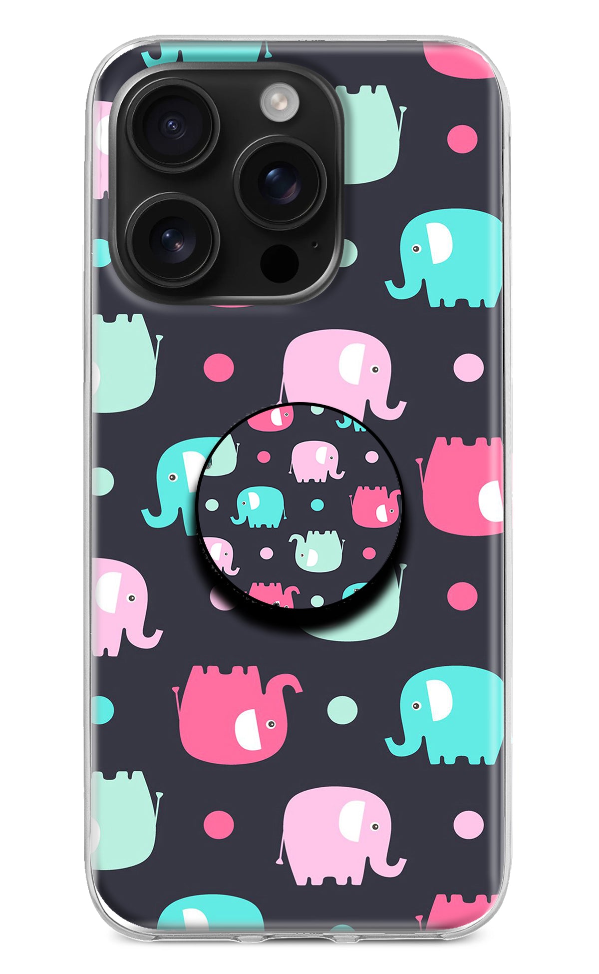 Baby Elephants iPhone 16 Pro Pop Case