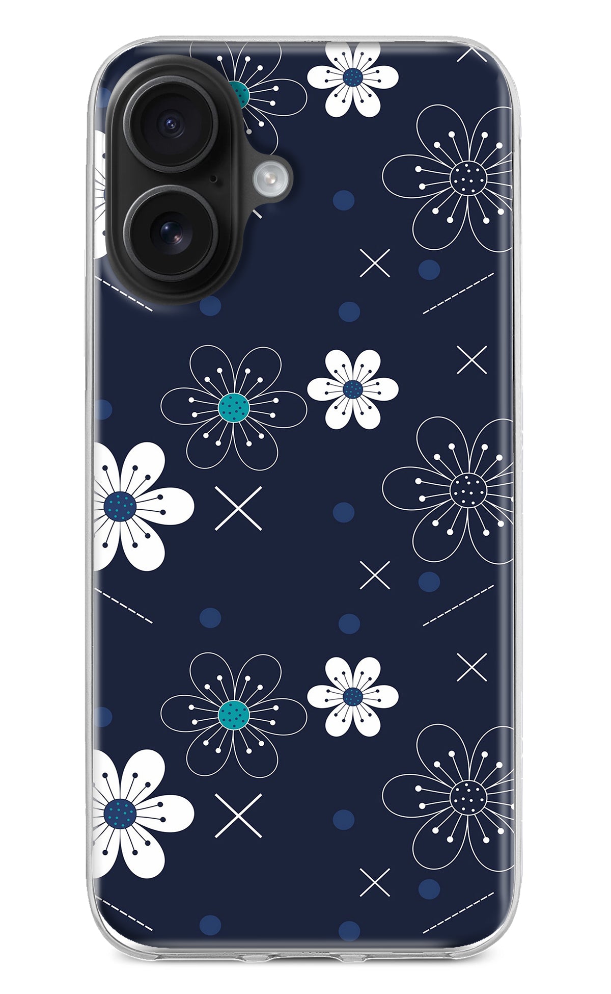 Flowers iPhone 16 Plus Back Cover