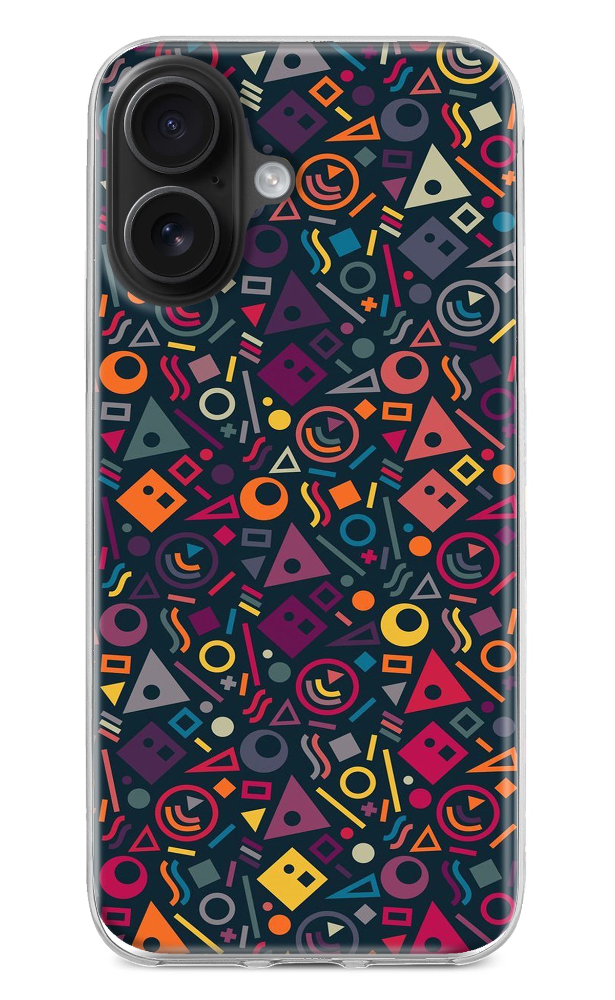 Geometric Abstract iPhone 16 Plus Back Cover