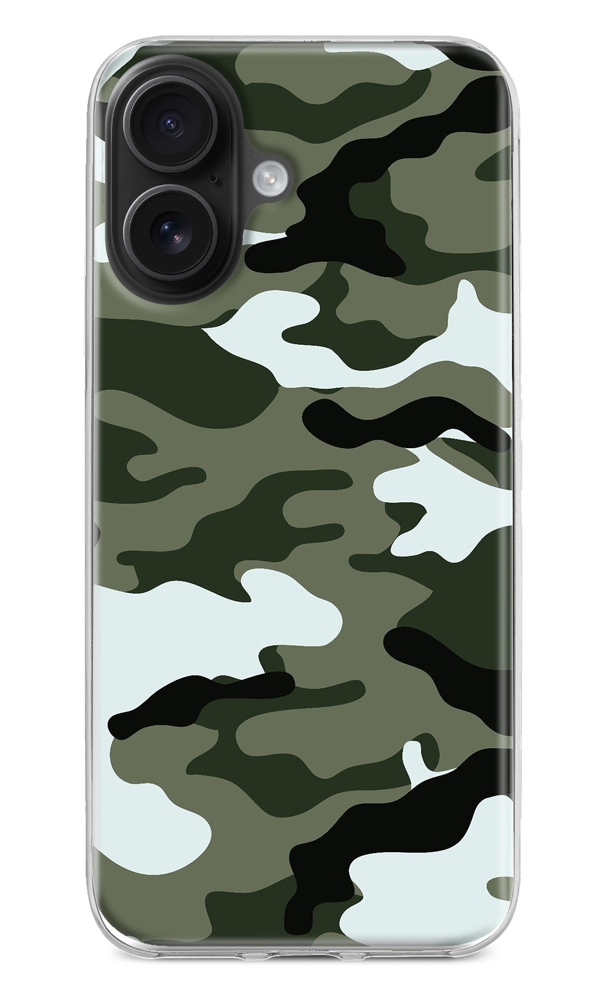 Camouflage iPhone 16 Plus Back Cover