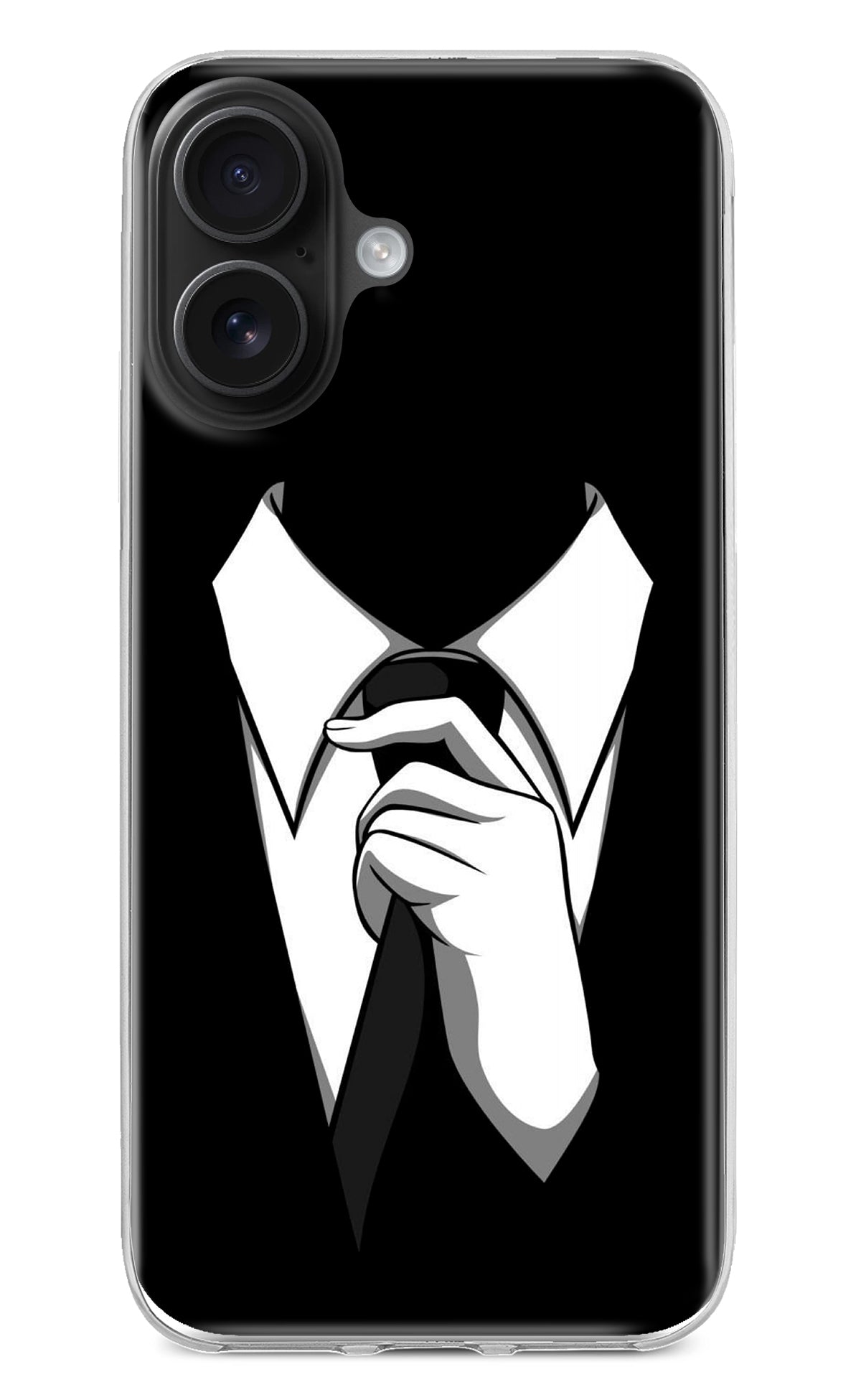 Black Tie iPhone 16 Plus Back Cover