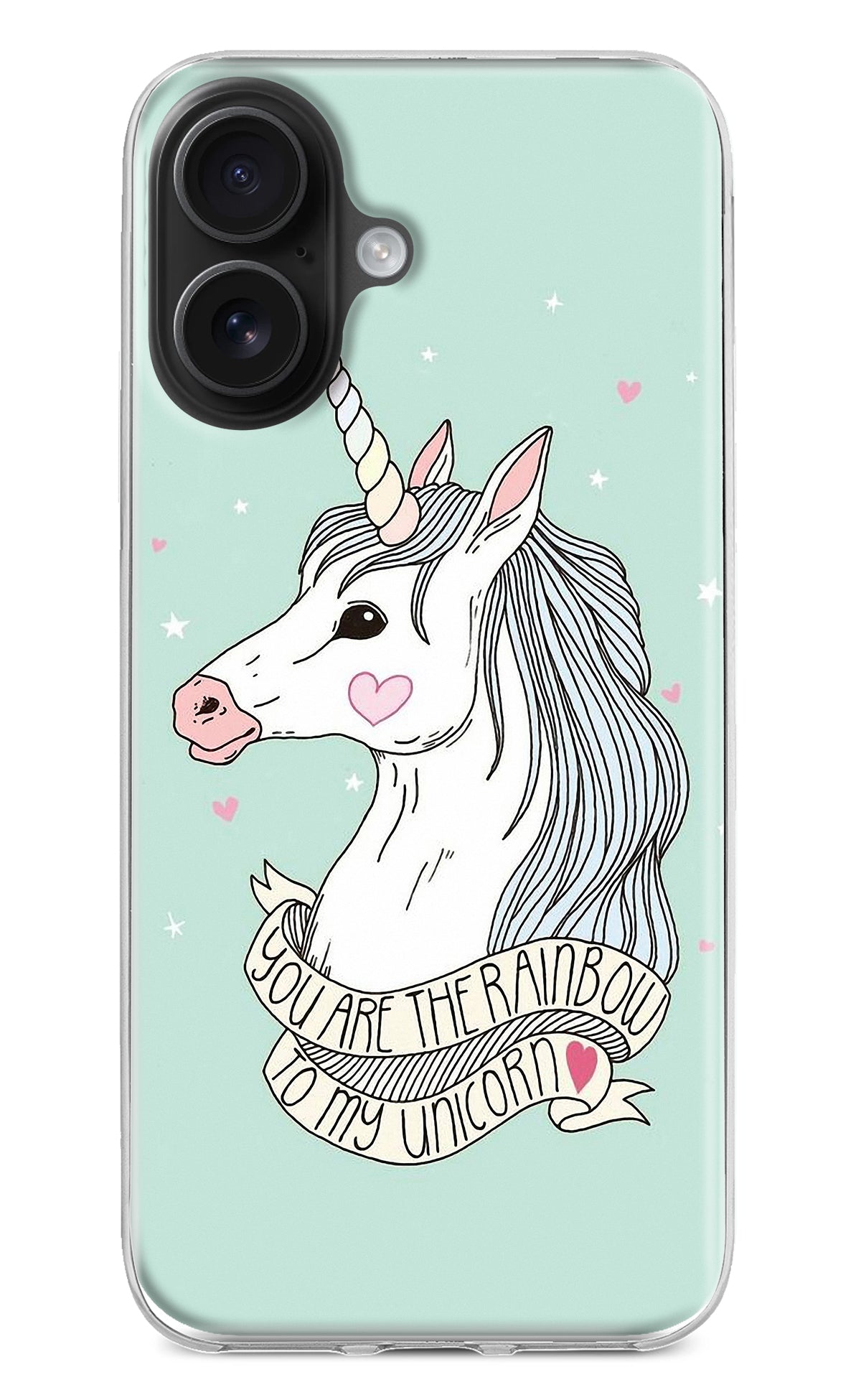 Unicorn Wallpaper iPhone 16 Plus Back Cover