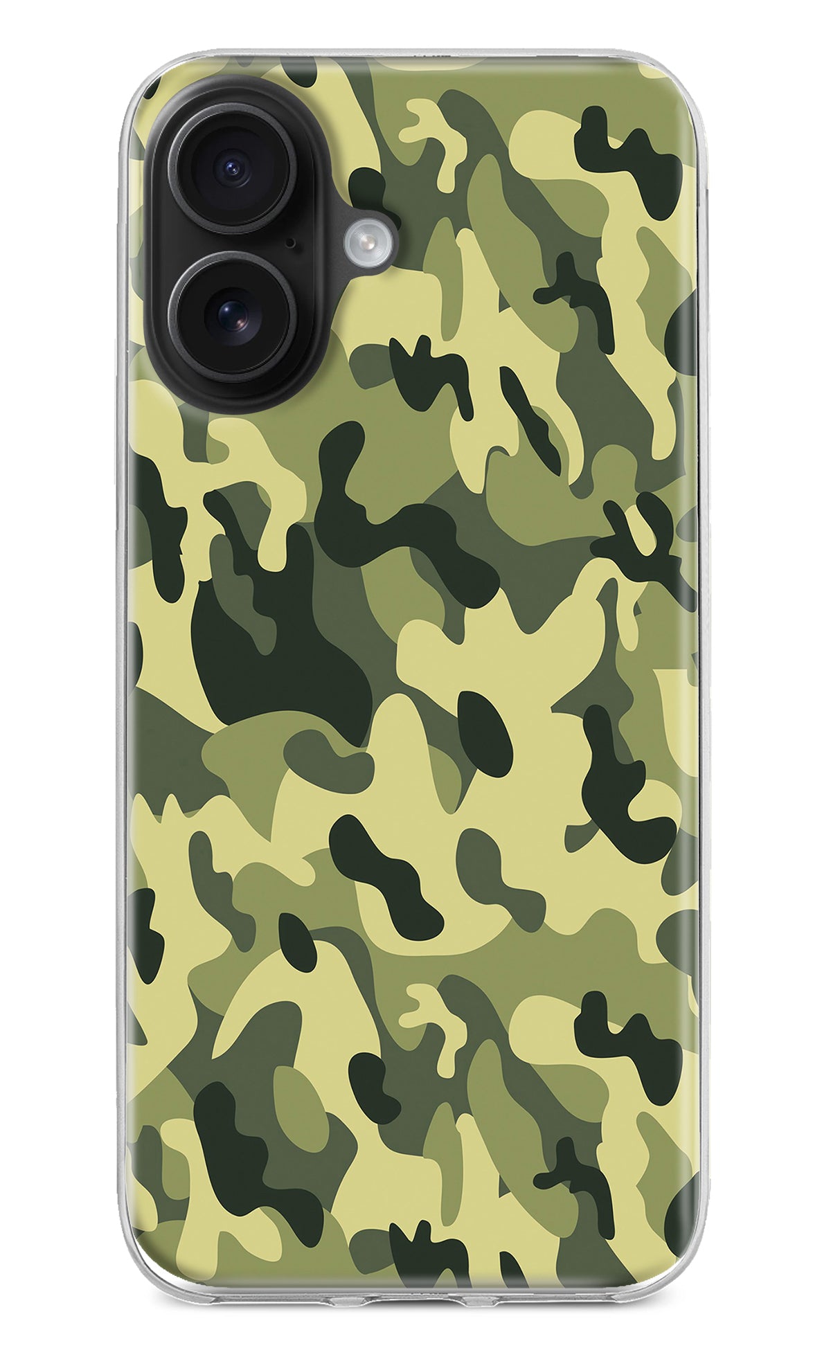 Camouflage iPhone 16 Plus Back Cover