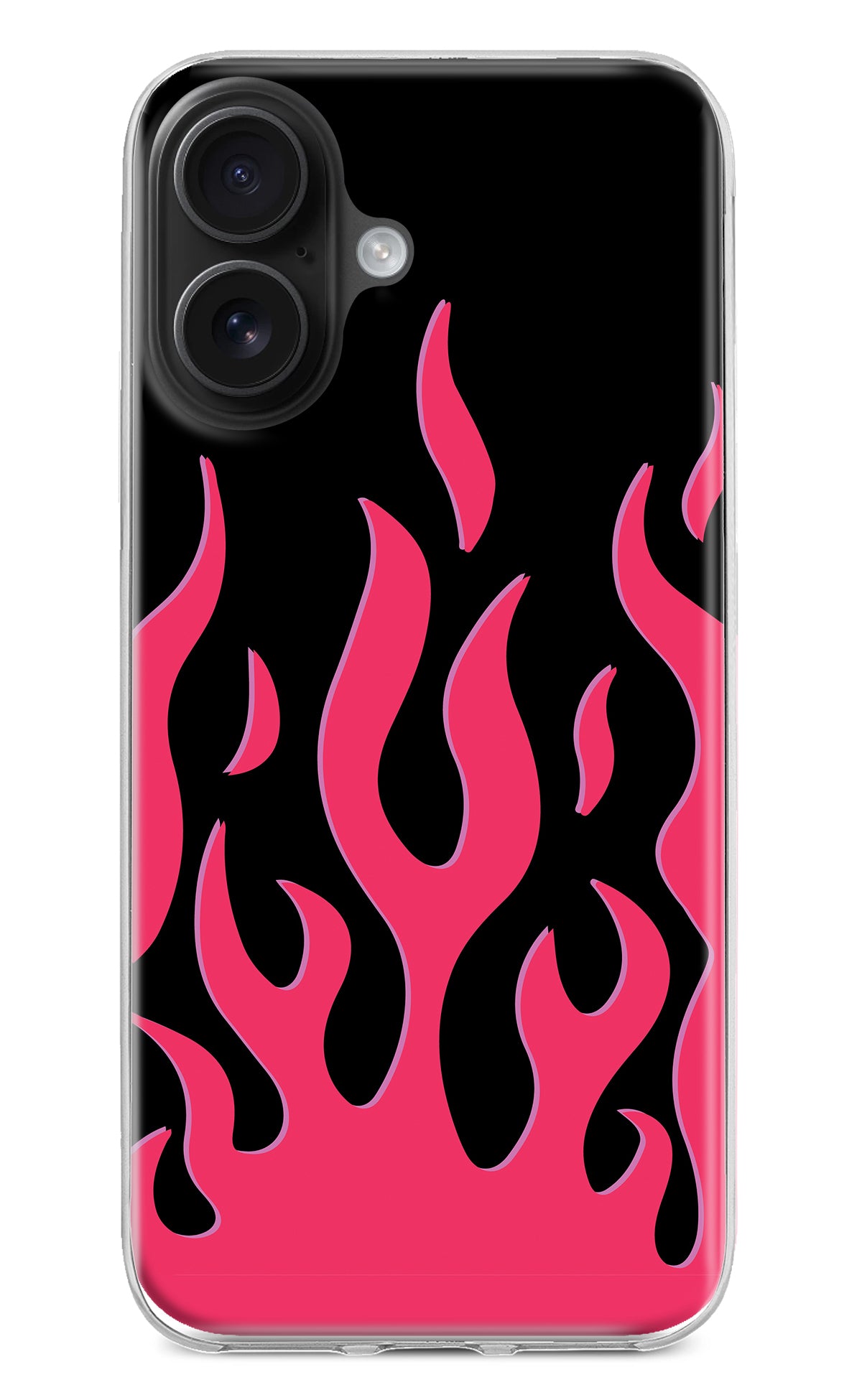 Fire Flames iPhone 16 Plus Back Cover