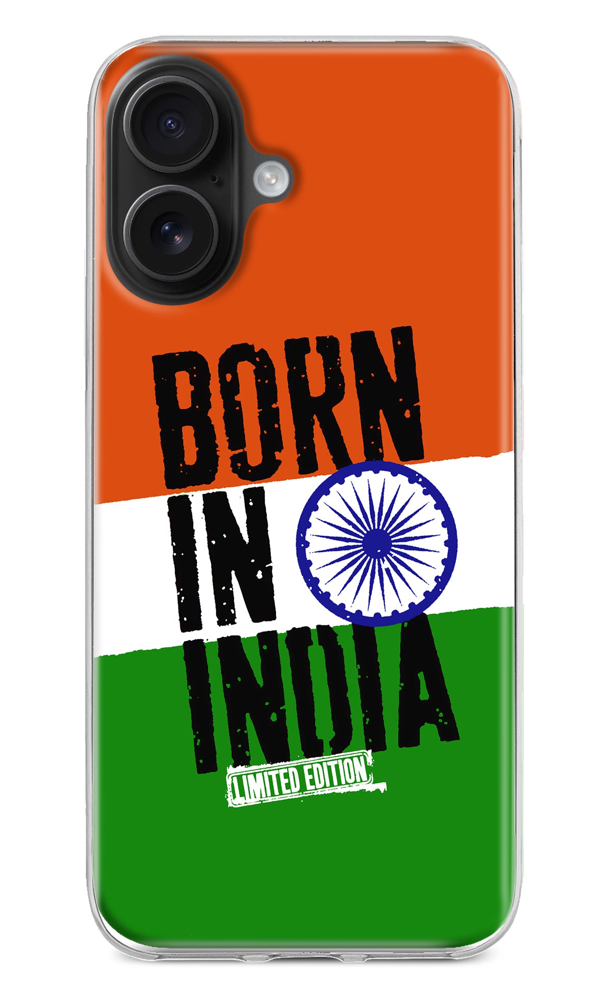 Born in India iPhone 16 Plus Back Cover