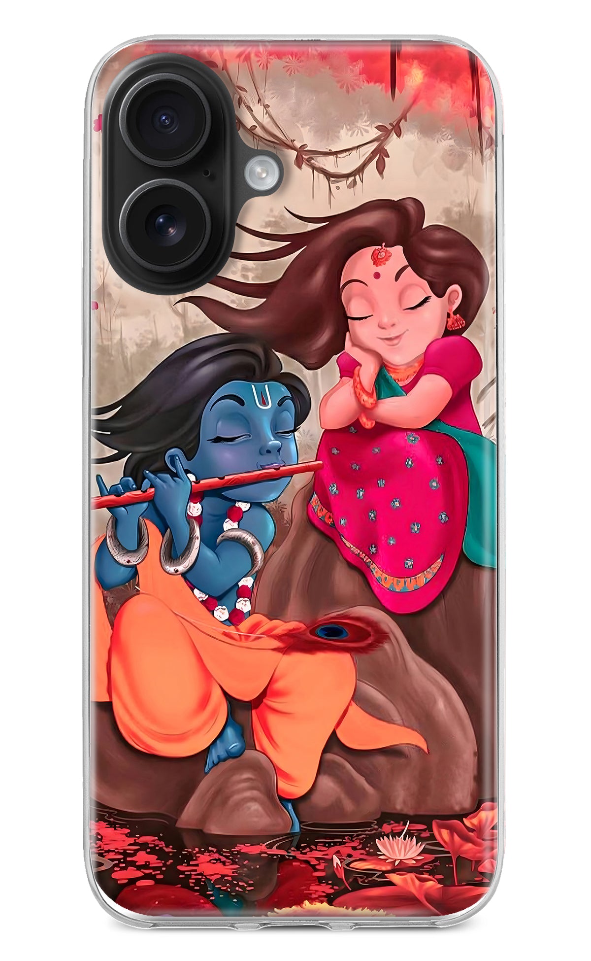 Radhe Krishna iPhone 16 Plus Back Cover