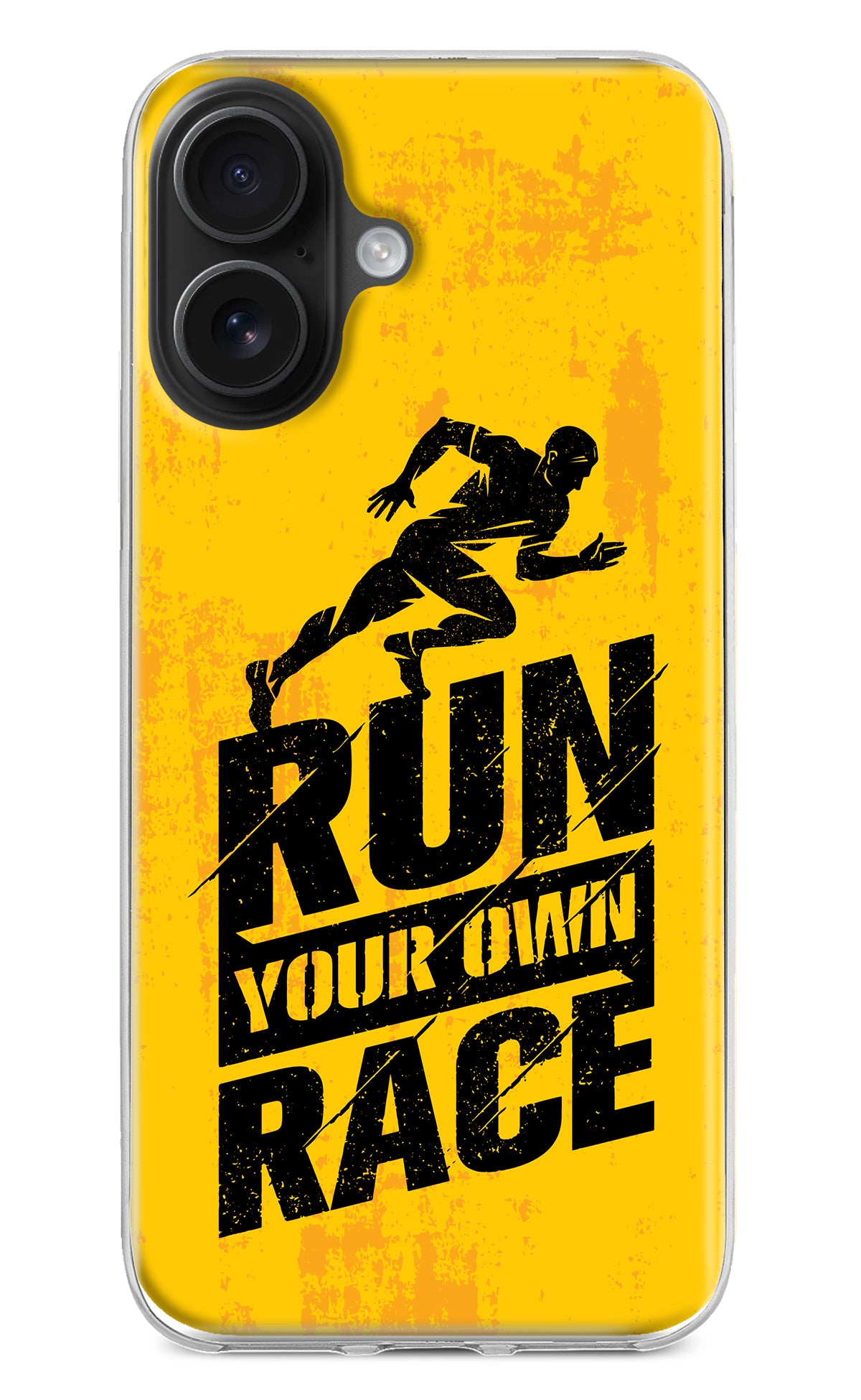 Run Your Own Race iPhone 16 Plus Back Cover