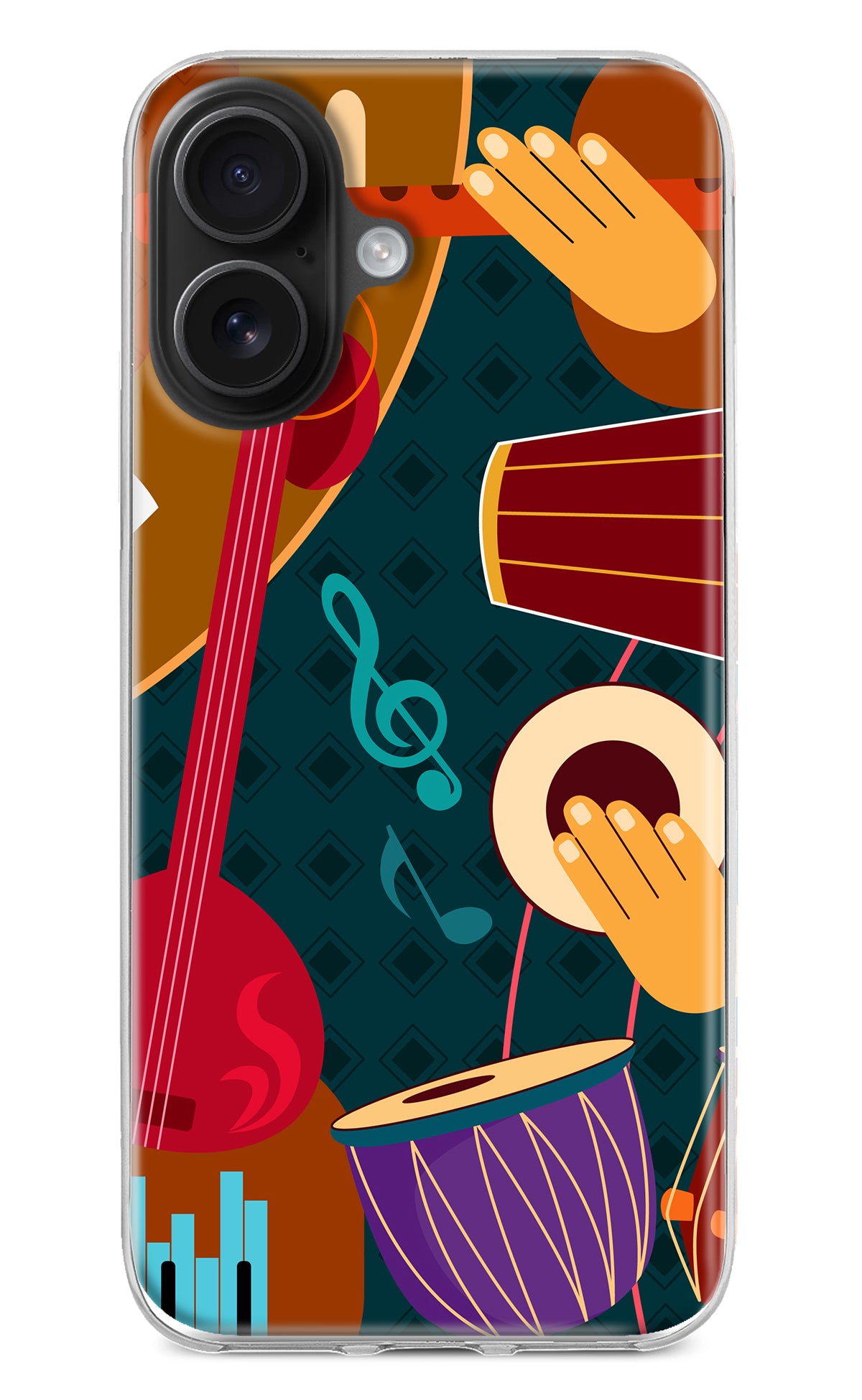 Music Instrument iPhone 16 Plus Back Cover