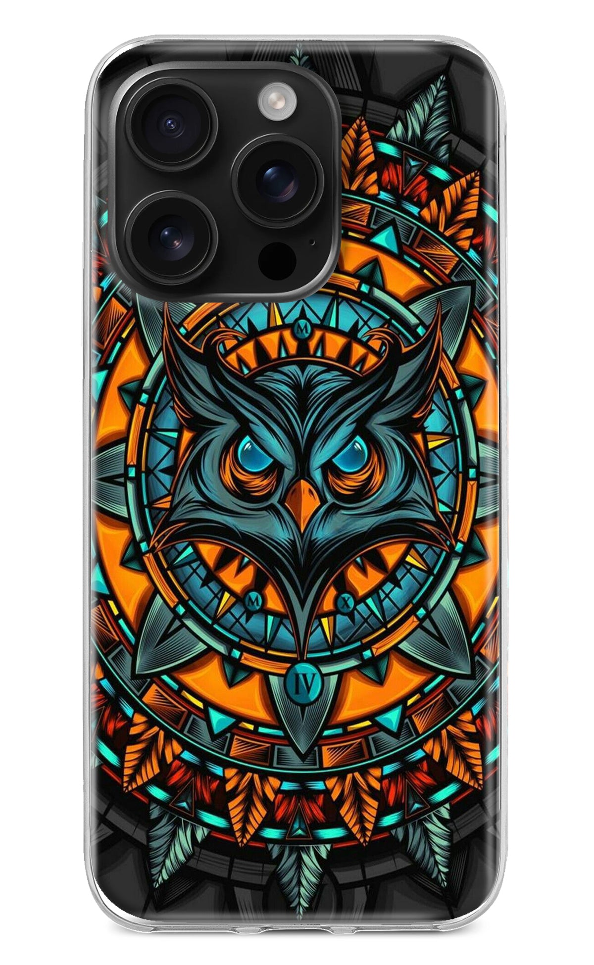 Angry Owl Art iPhone 16 Pro Max Back Cover