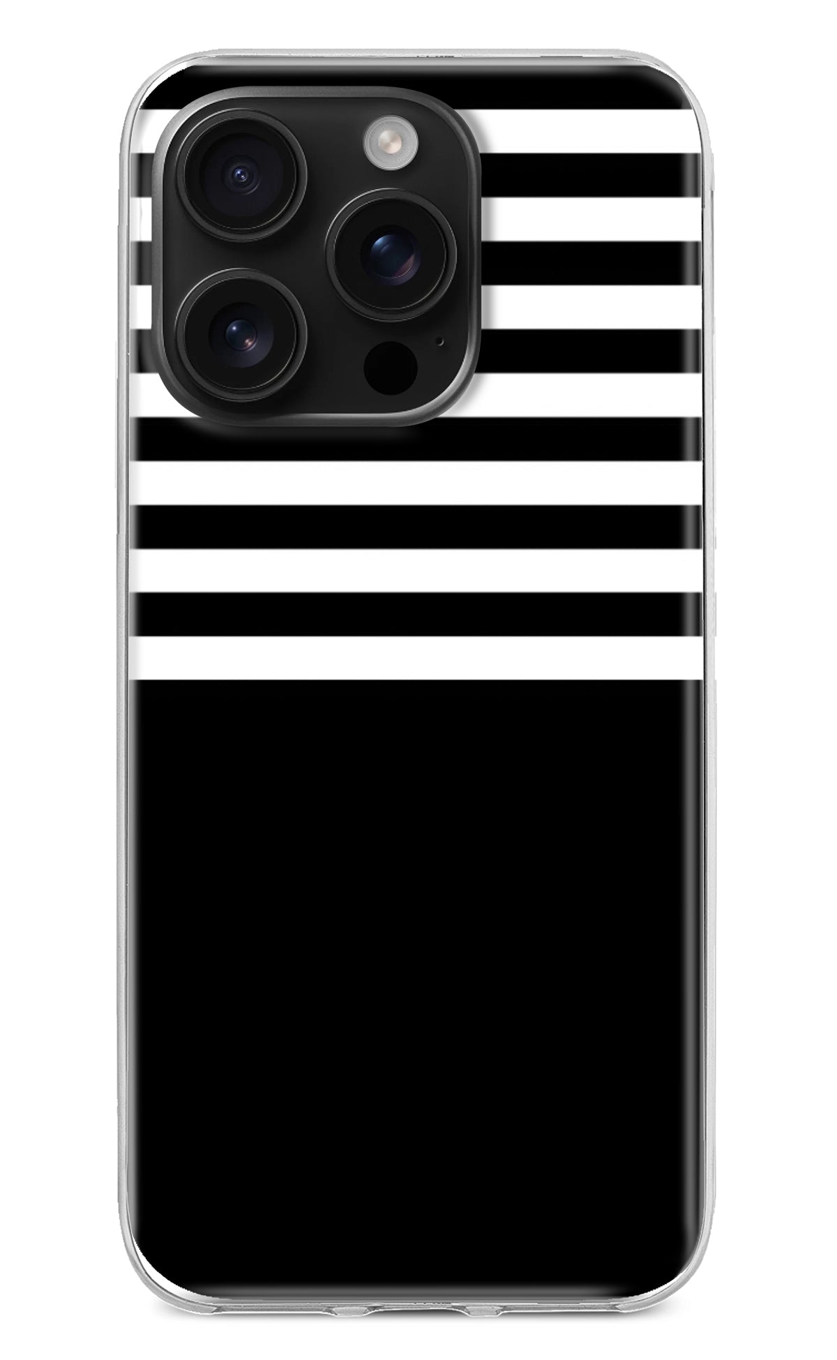 Black and White Print iPhone 16 Pro Max Back Cover