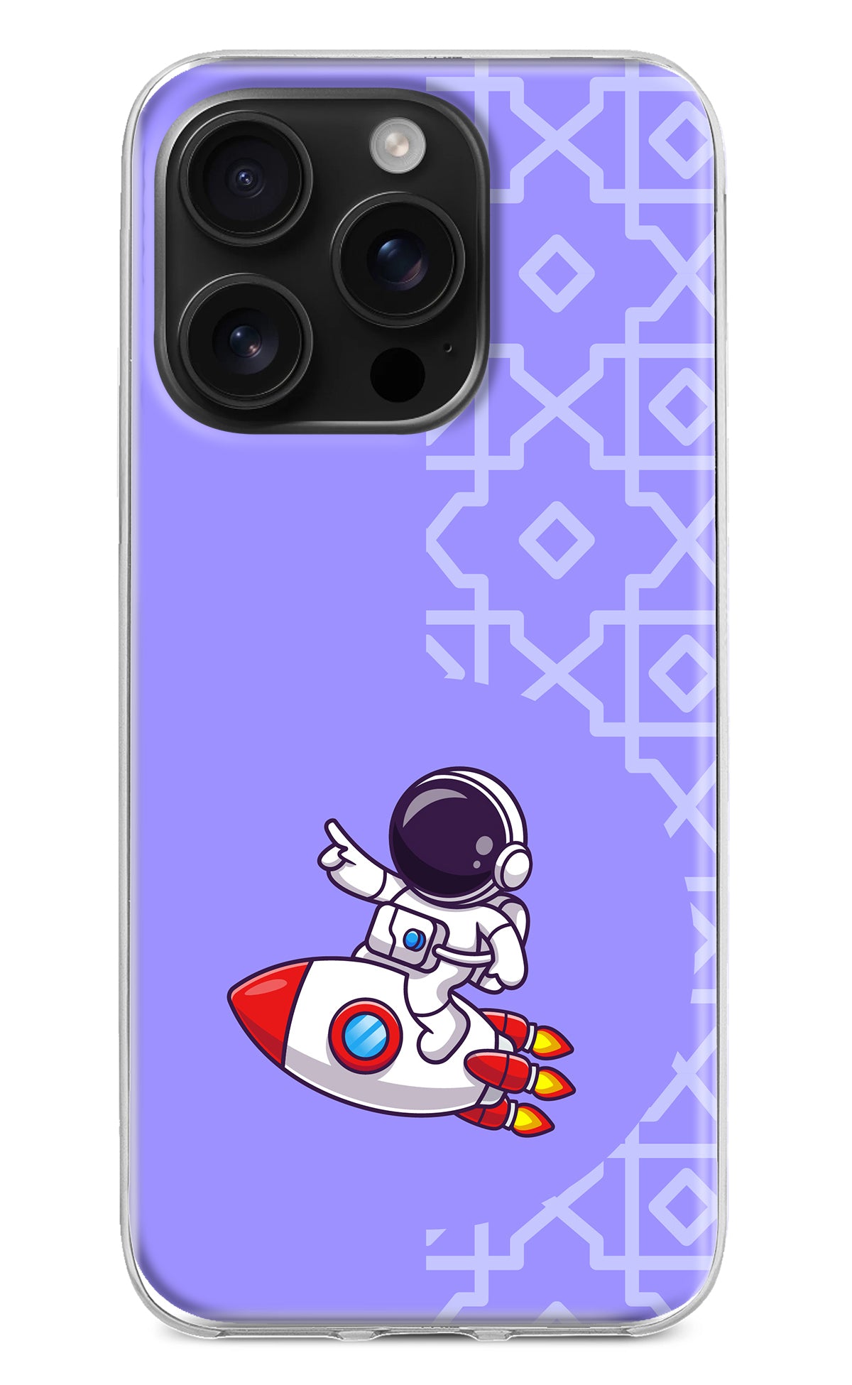 Cute Astronaut iPhone 16 Pro Max Back Cover