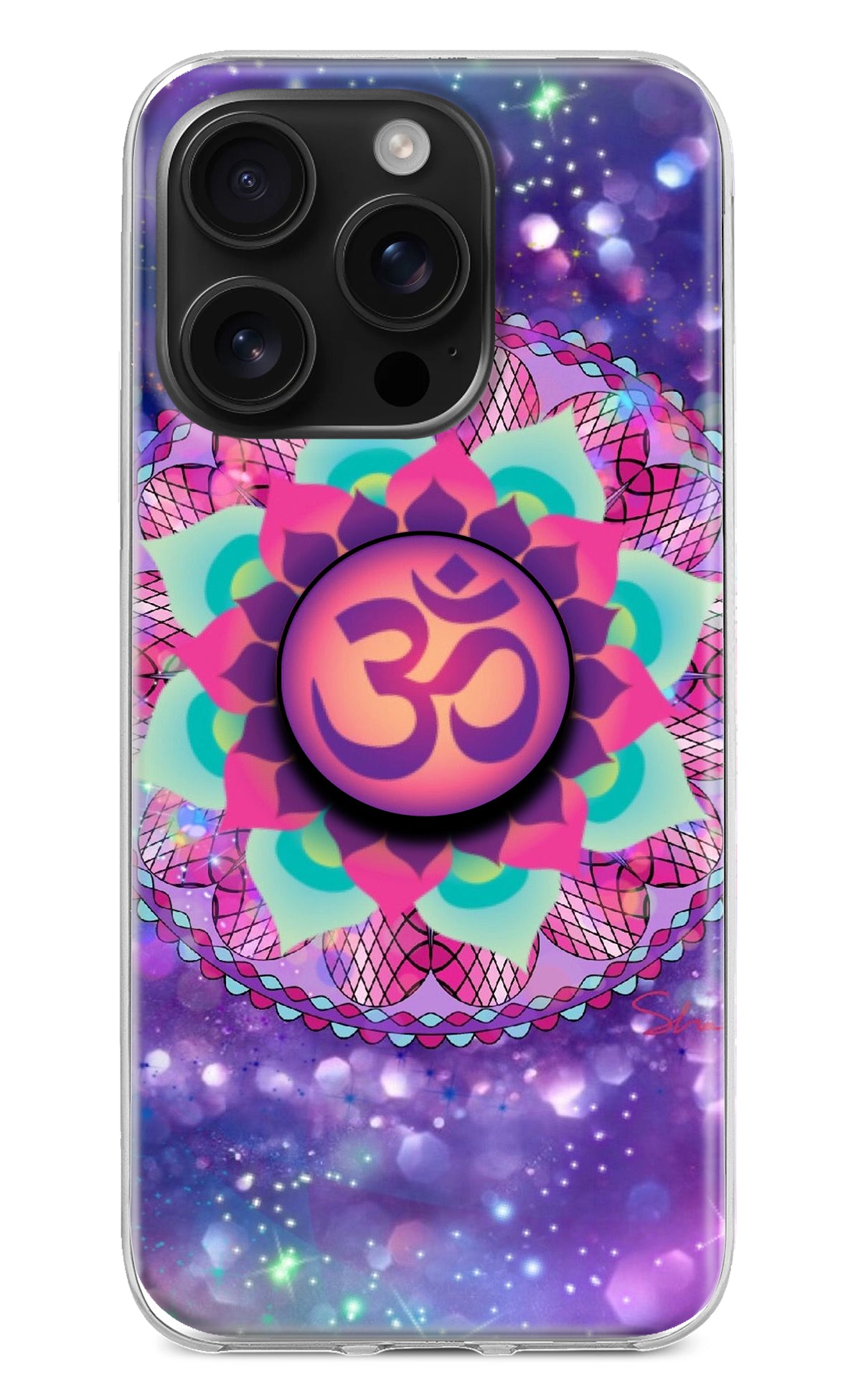 Om Purple iPhone 16 Pro Max Pop Case