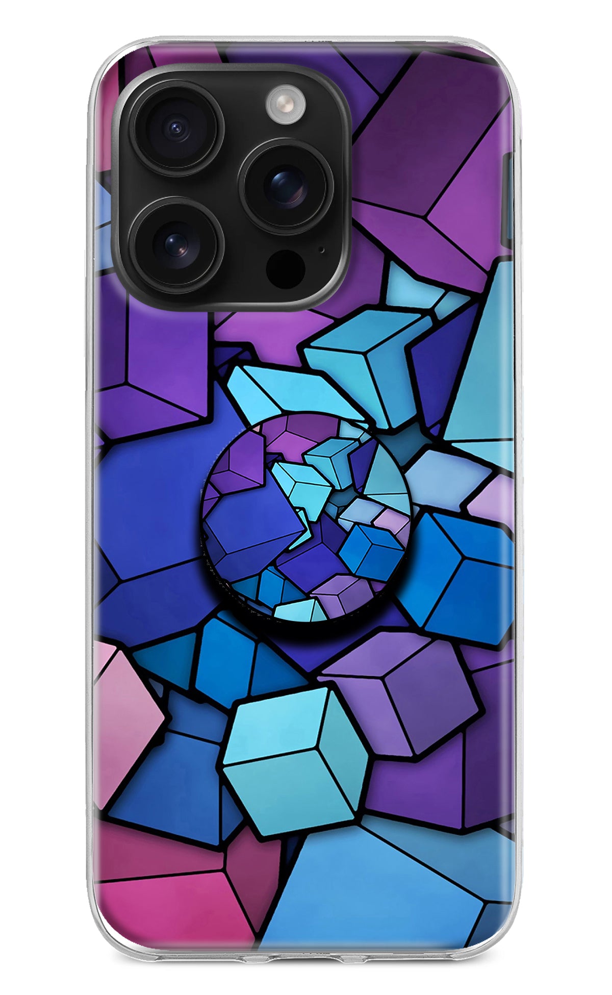 Cubic Abstract iPhone 16 Pro Max Pop Case