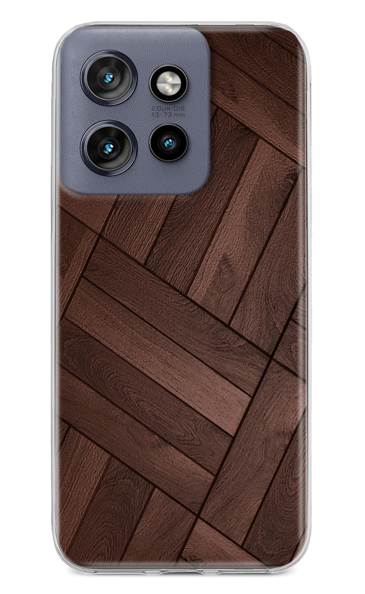 Wooden Texture Design Moto Edge 50 Neo Back Cover