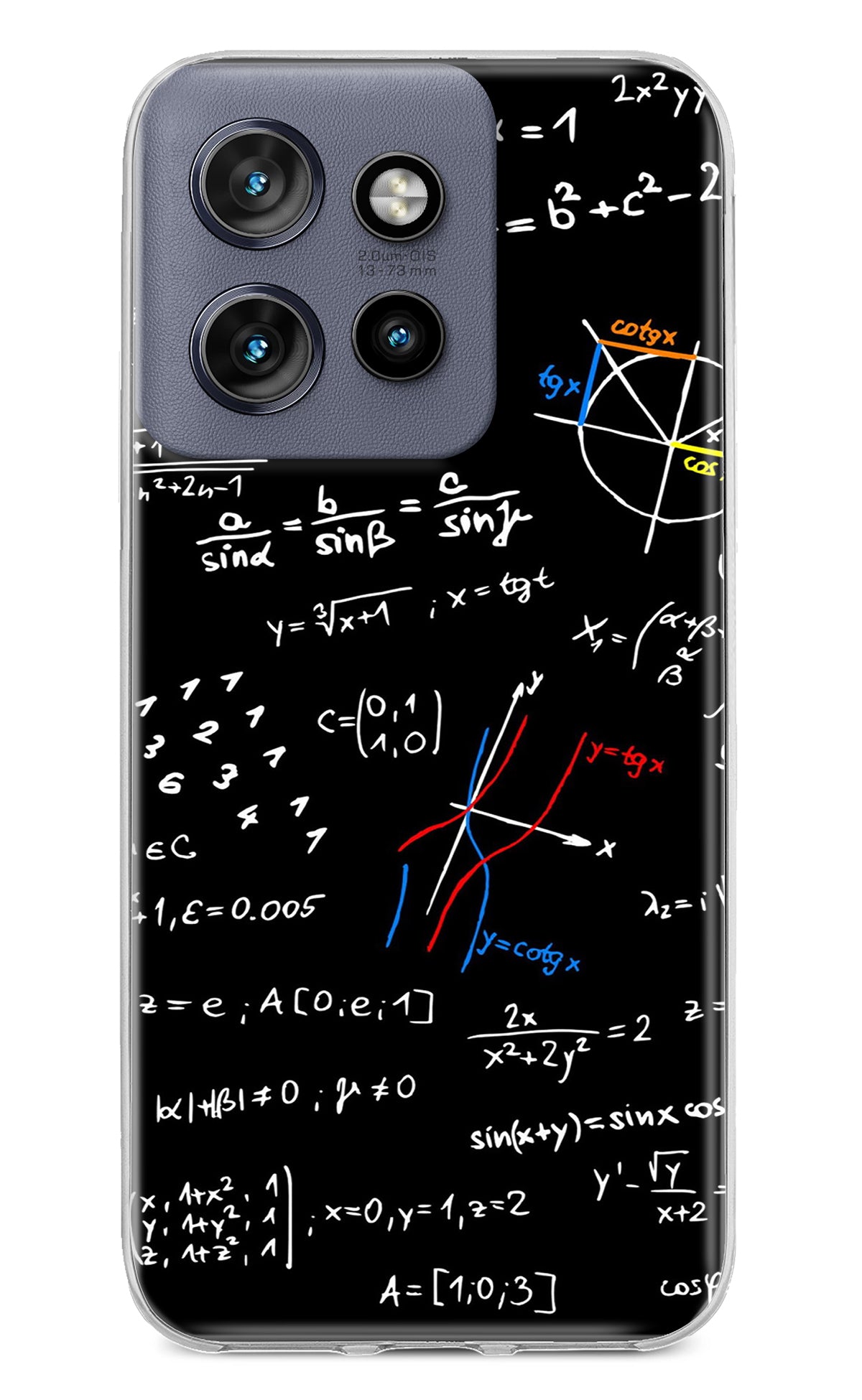 Mathematics Formula Moto Edge 50 Neo Back Cover