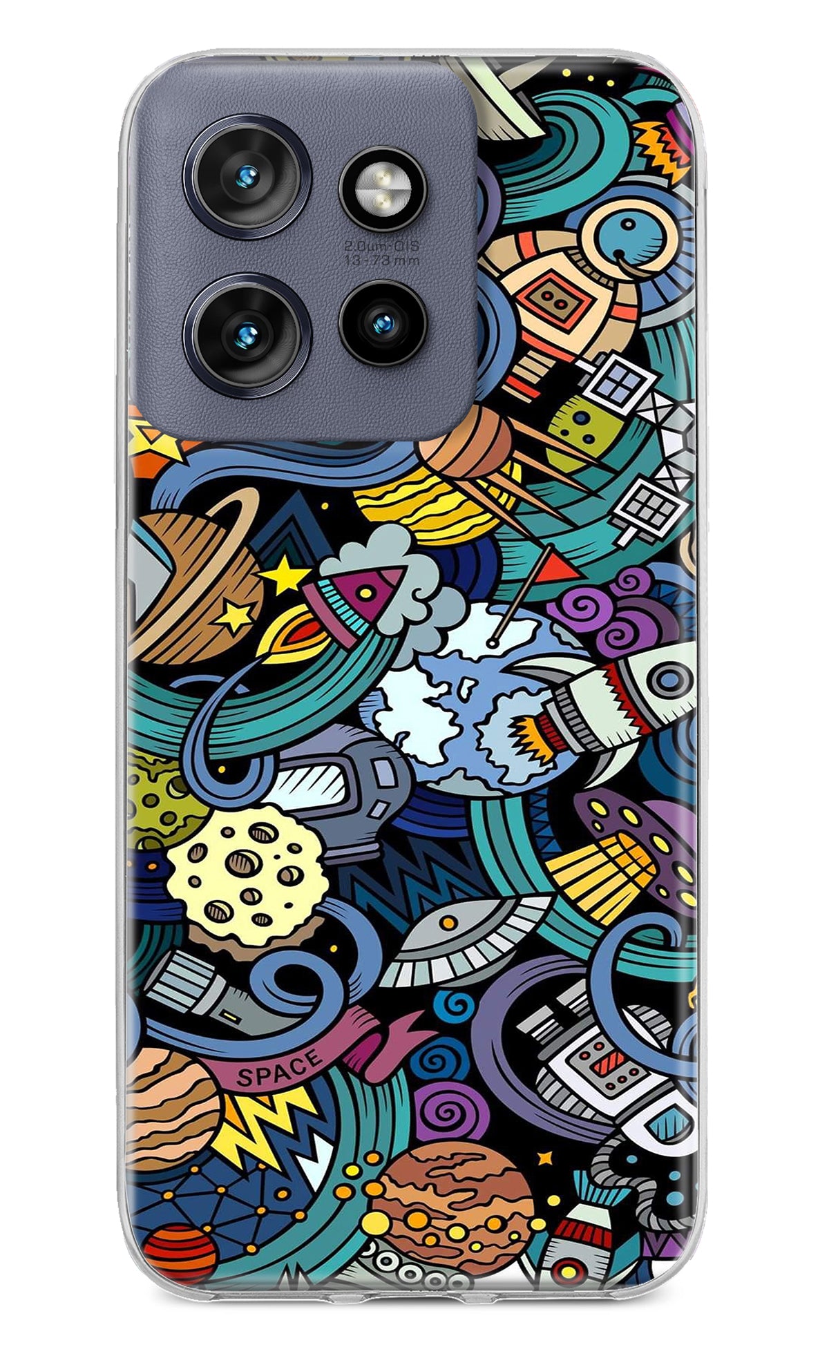 Space Abstract Moto Edge 50 Neo Back Cover