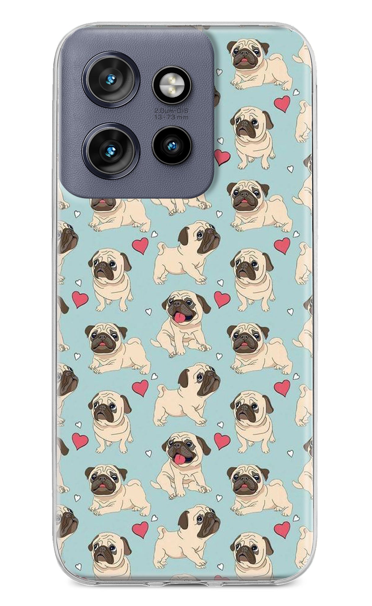 Pug Dog Moto Edge 50 Neo Back Cover