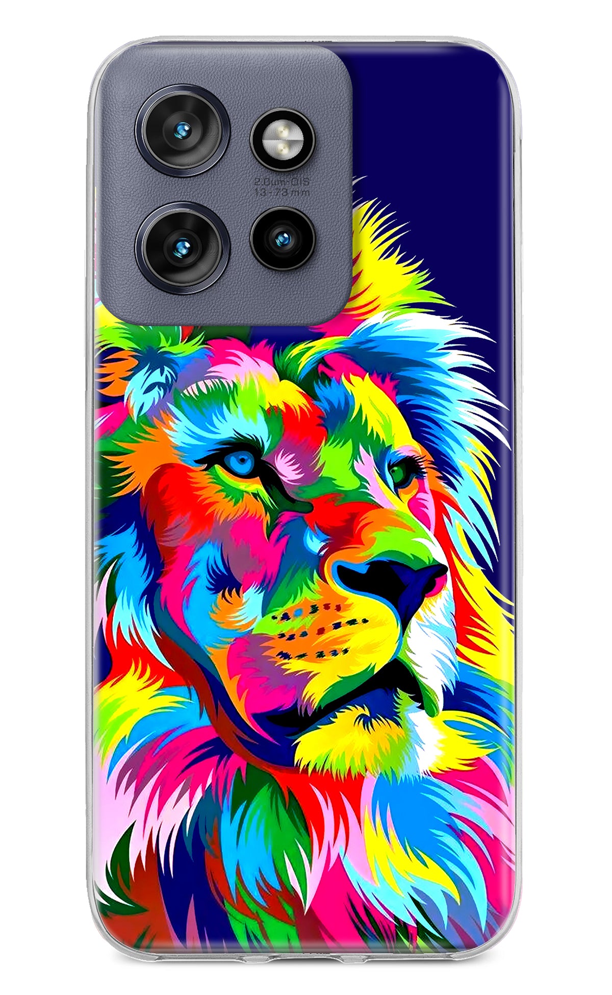 Vector Art Lion Moto Edge 50 Neo Back Cover