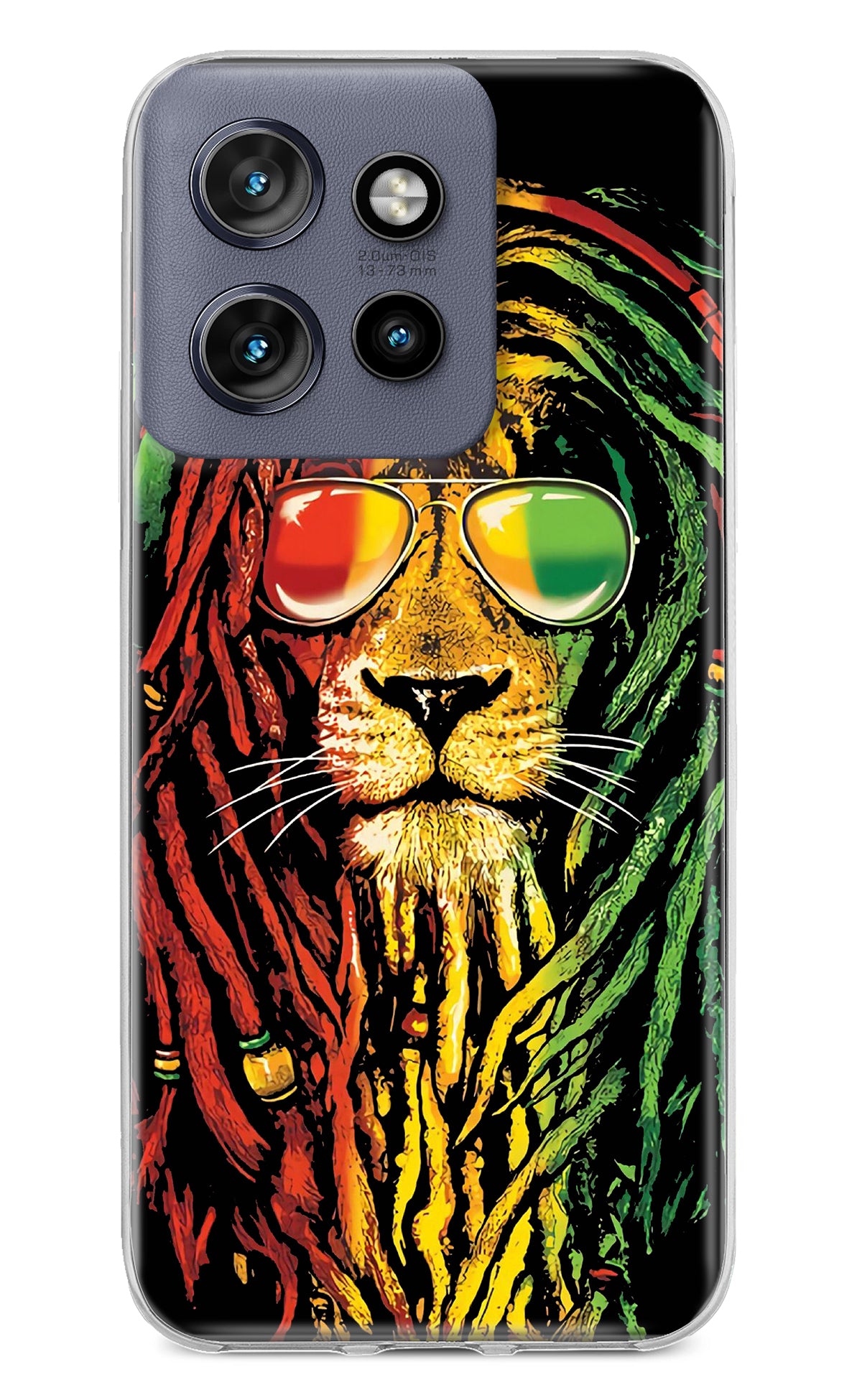 Rasta Lion Moto Edge 50 Neo Back Cover